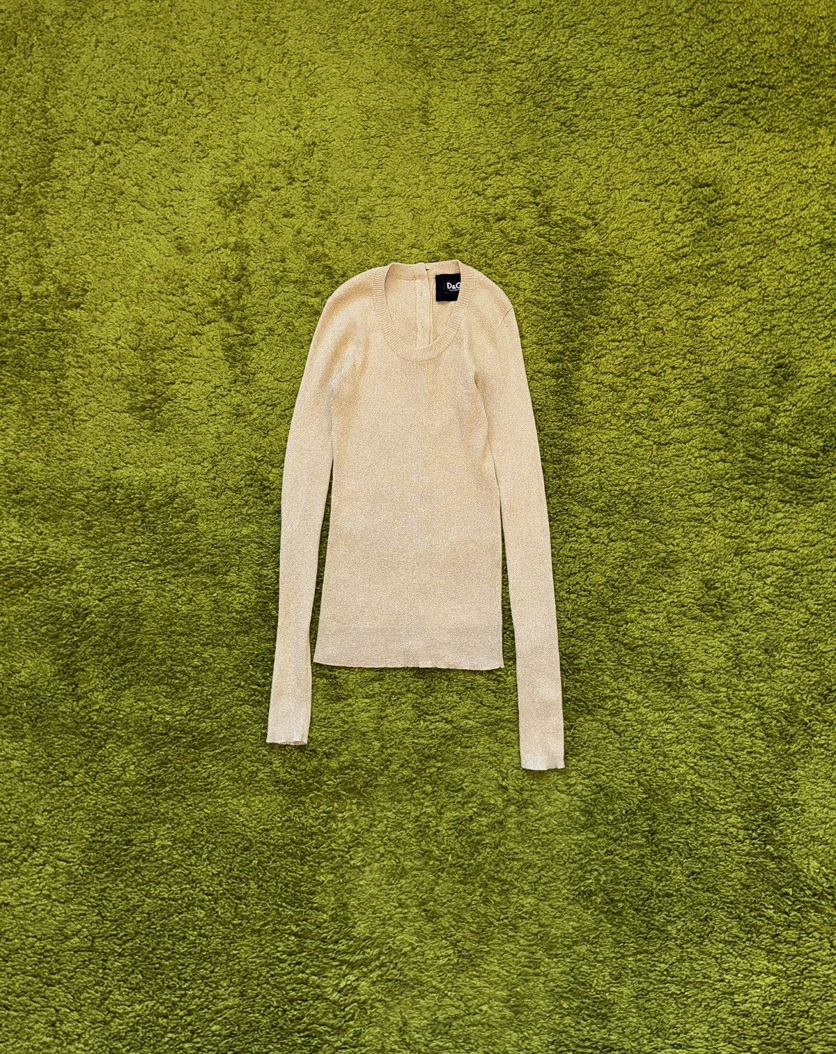 Dolce & Gabbana D&G lurex silk shining cardigan sweater