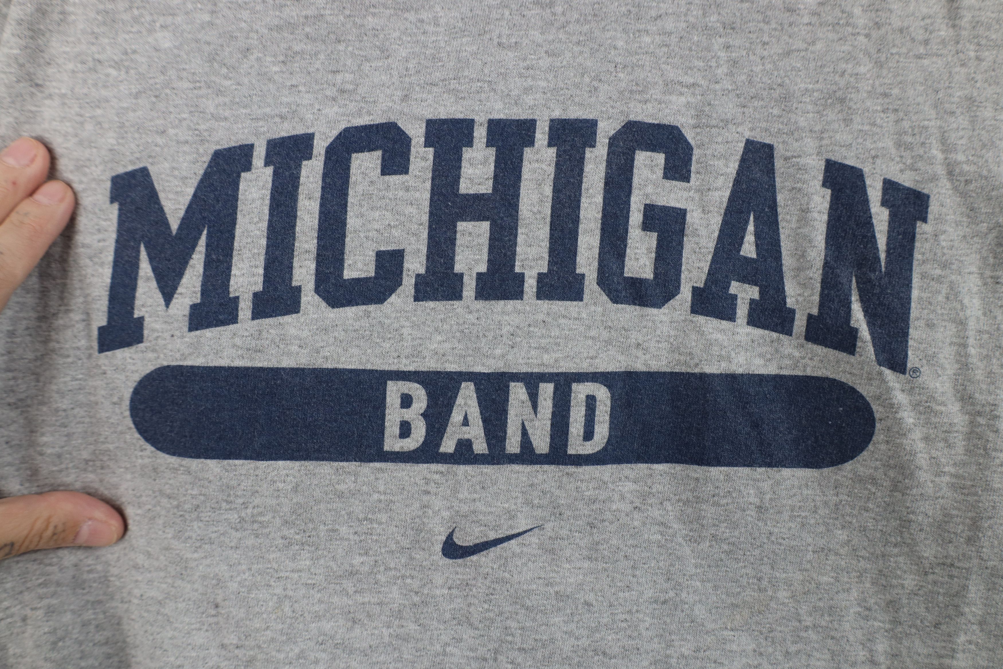 Nike Vintage Nike Swoosh University of Michigan Band T-Shirt Size US L / EU 52-54 / 3 - 4 Thumbnail