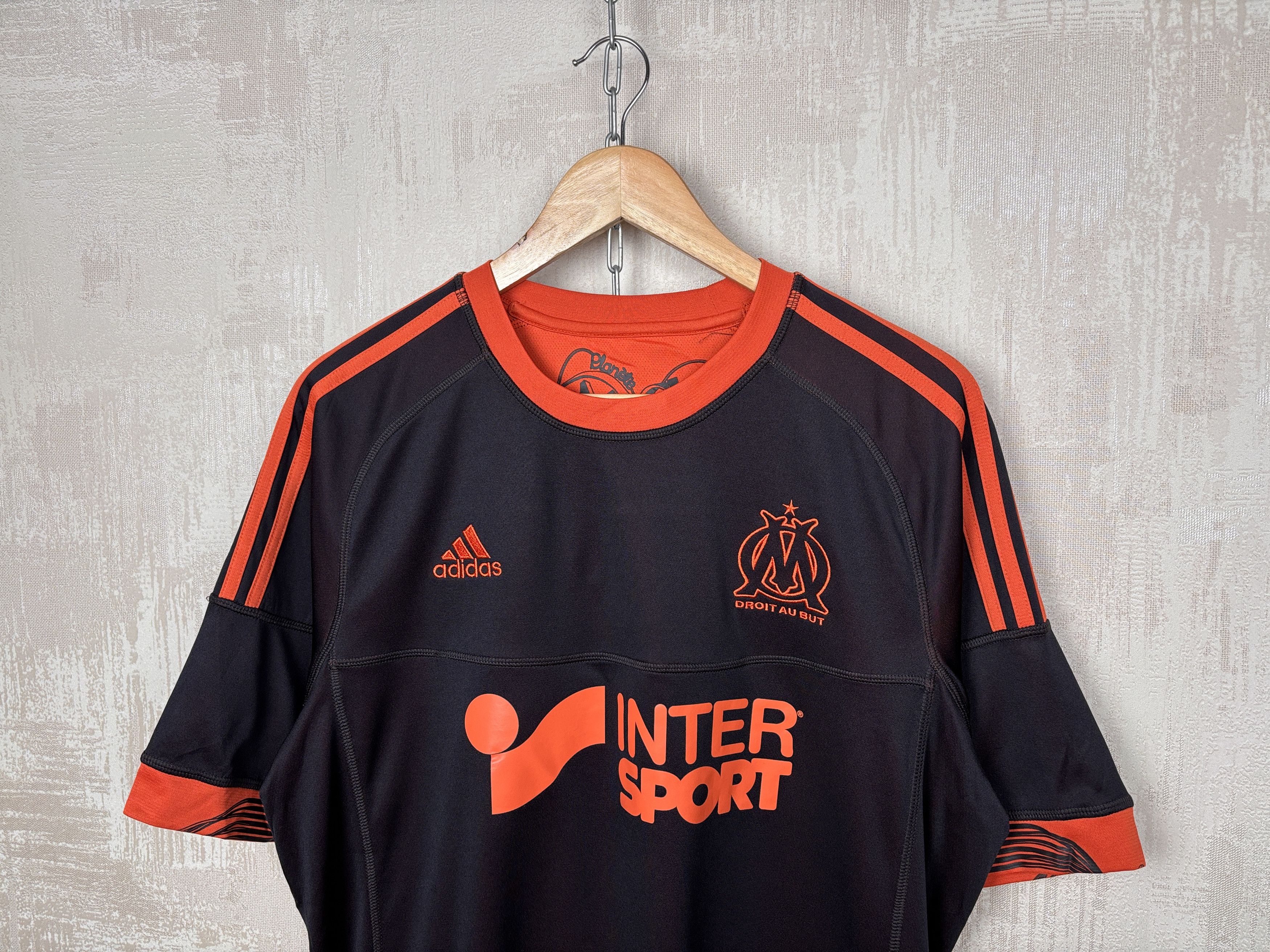 Adidas Olympique Marseille 2012 2013 Third Football Soccer Jersey Size US L / EU 52-54 / 3 - 4 Thumbnail