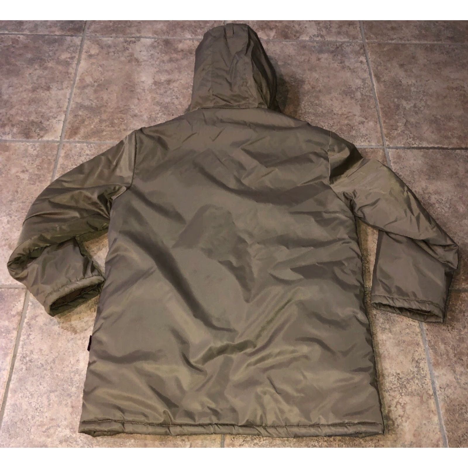 Vintage VINTAGE Windbreaker Jacket Mens Quilted Warm Full Zip Hooded Size M Brown Waterproof Water Resistant Casual Nylon Hooded Full Zip Jacket Size US M / EU 48-50 / 2 - 4 Thumbnail