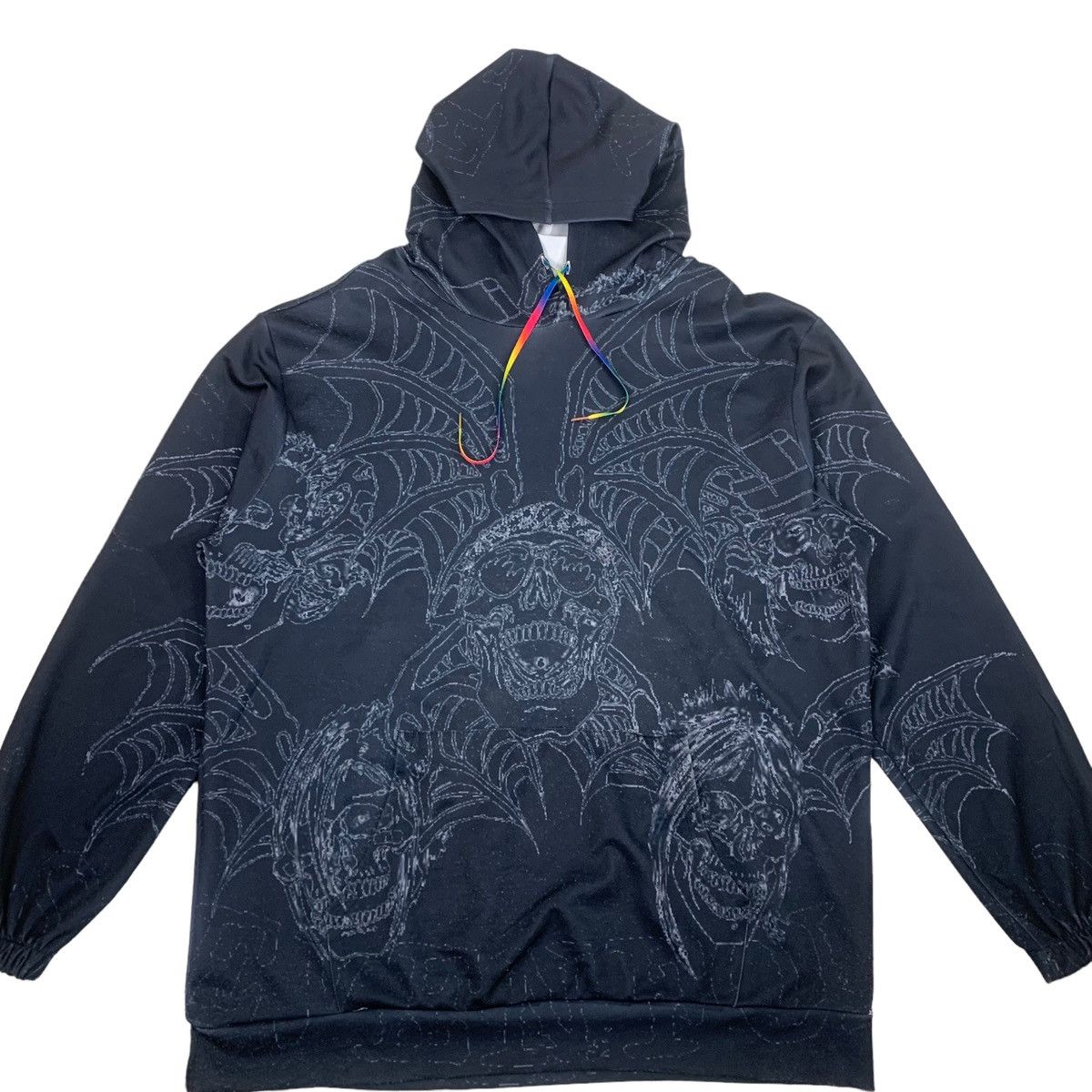 Japanese Brand Metal Skull full print Japanese Brand Hoodies Pullover Size US XL / EU 56 / 4 - 2 Thumbnail