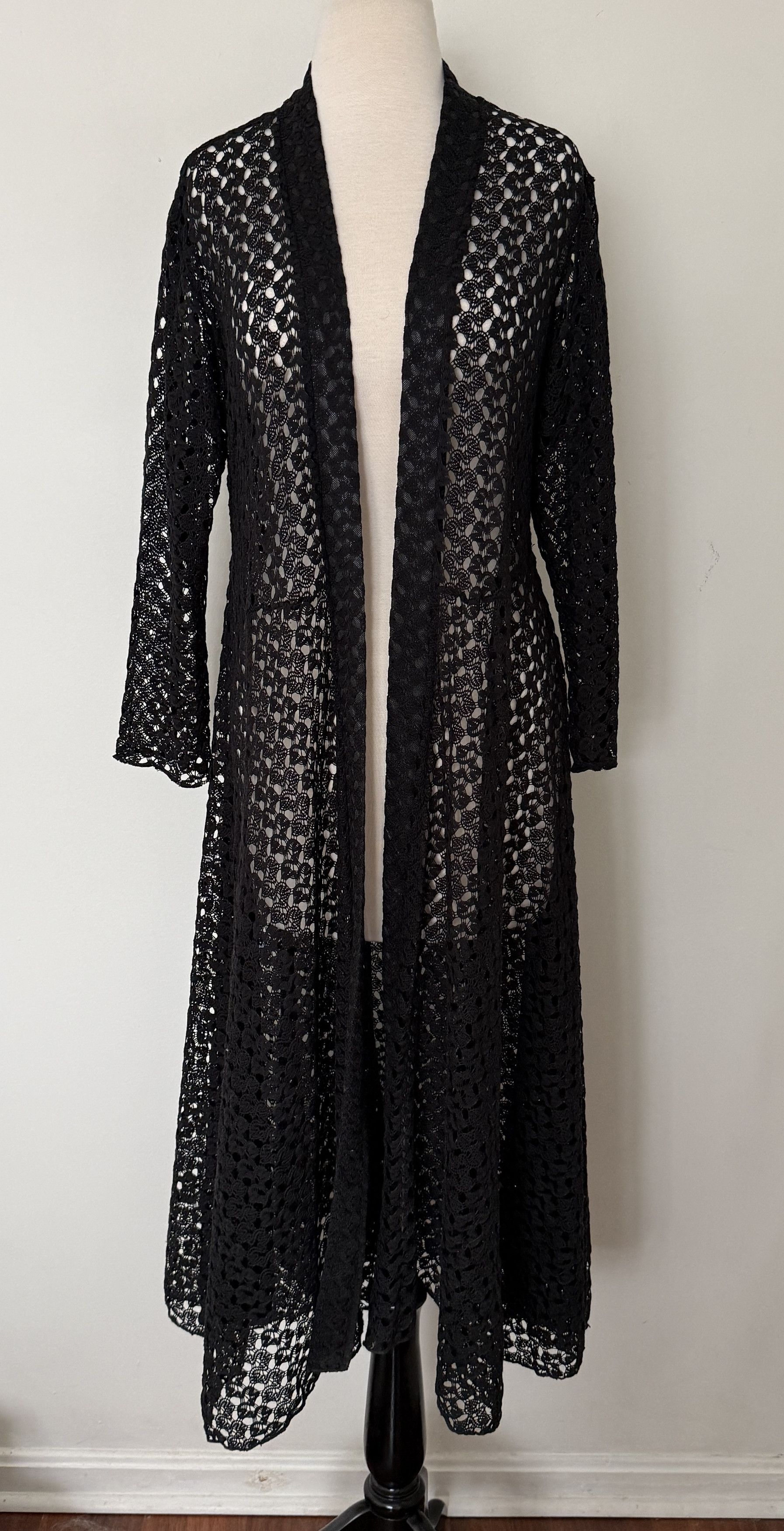 Other Isabel Palucci Crochet Duster Cardigan Romantic Witchcore Size M / US 6-8 / IT 42-44 - 2 Thumbnail