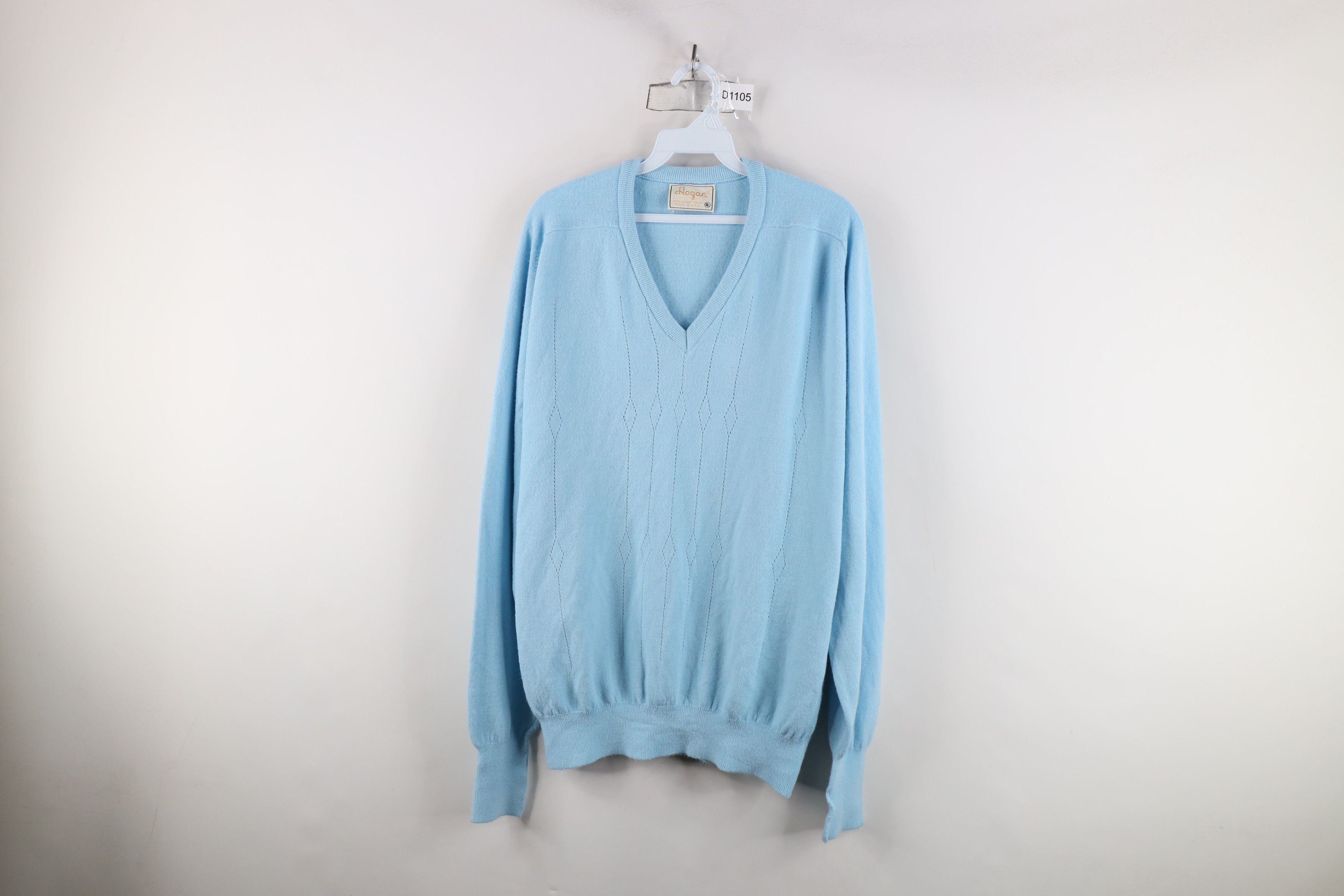 Vintage Vintage 60s Streetwear Diamond V-Neck Sweater Carolina USA Size US XL / EU 56 / 4 - 1 Thumbnail