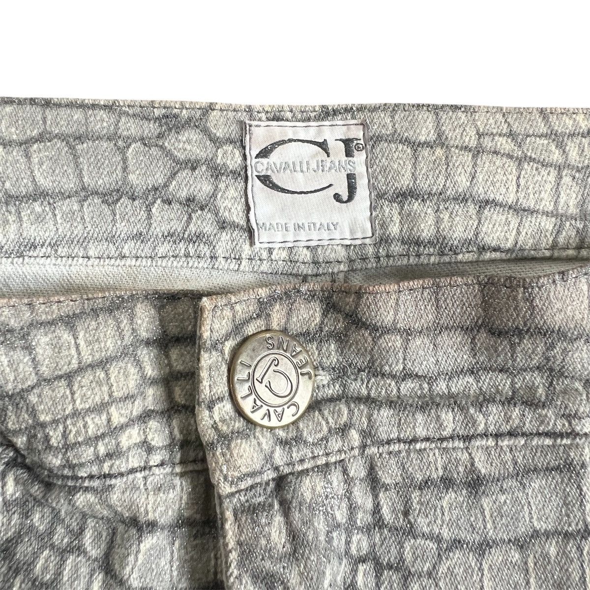 Roberto Cavalli VINTAGE ROBERTO CAVALLI CROCODILE ALLIGATOR JEANS print Size 29" - 3 Thumbnail