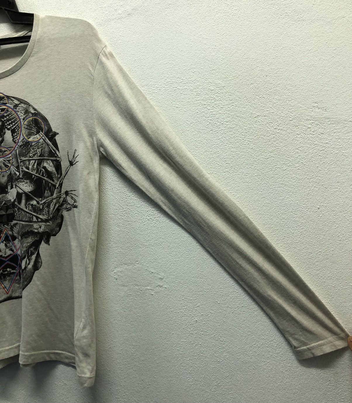 semanticdesign Semantic Design Graphic Skull Long Sleeve Tee – Off White Size US M / EU 48-50 / 2 - 5 Thumbnail