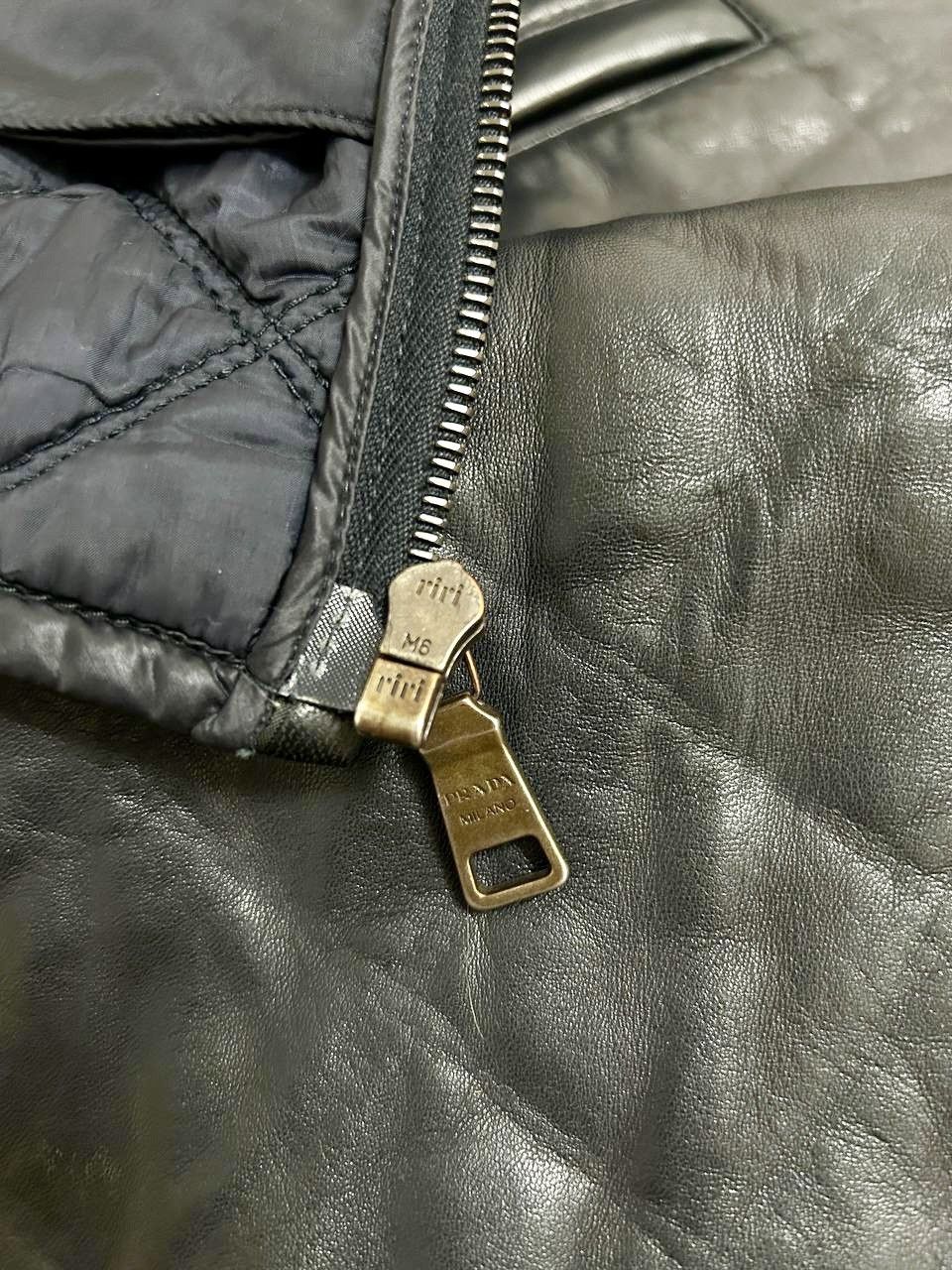 Prada Prada Mainline Luxurious Dark Ink Nappa Lamb Quilted Jacket Size US M / EU 48-50 / 2 - 14 Thumbnail