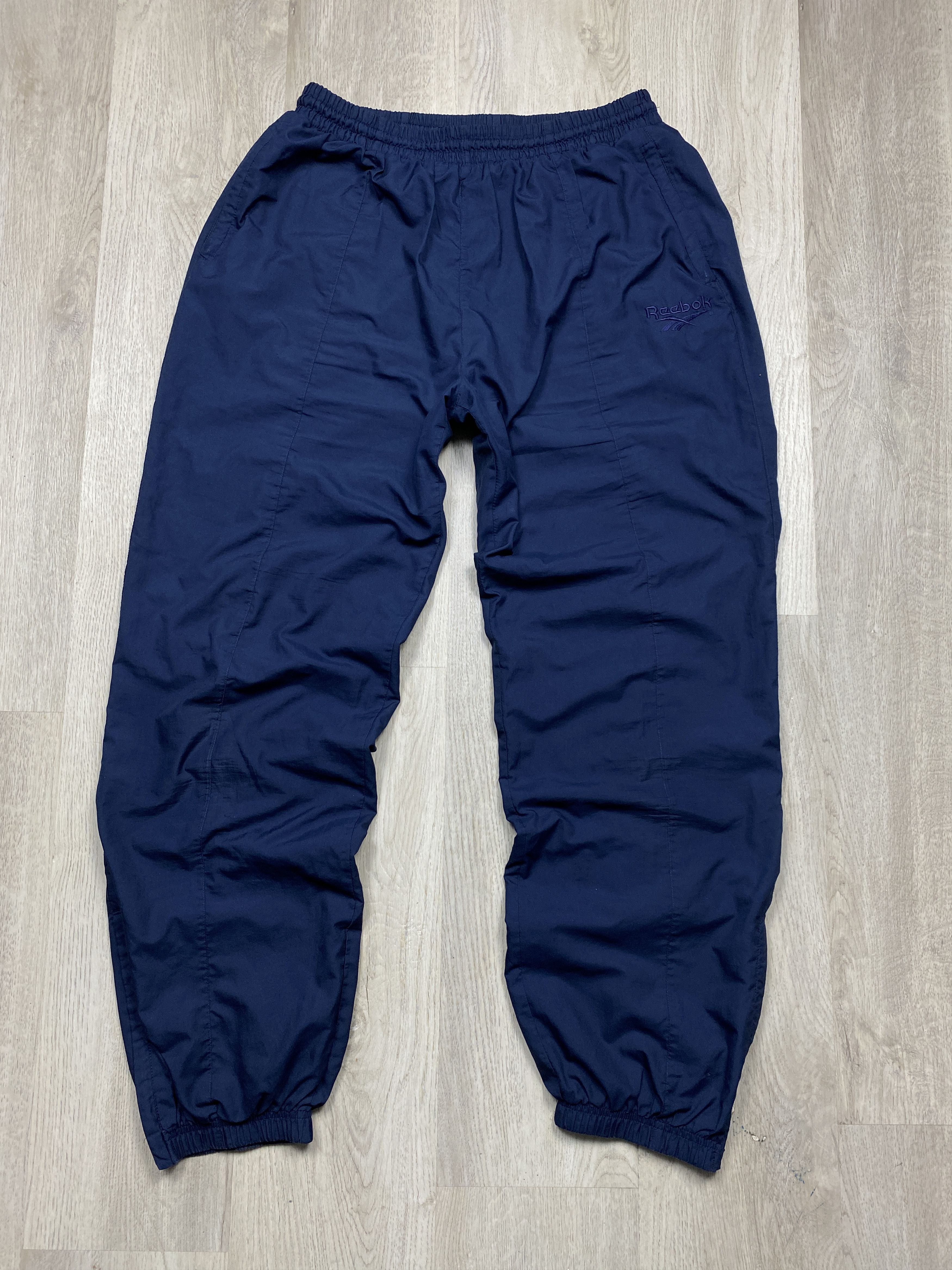 Reebok Reebok Vintage Mens Nylon Track Suit Jacket + Pants Drill Size US 34 / EU 50 - 9 Thumbnail