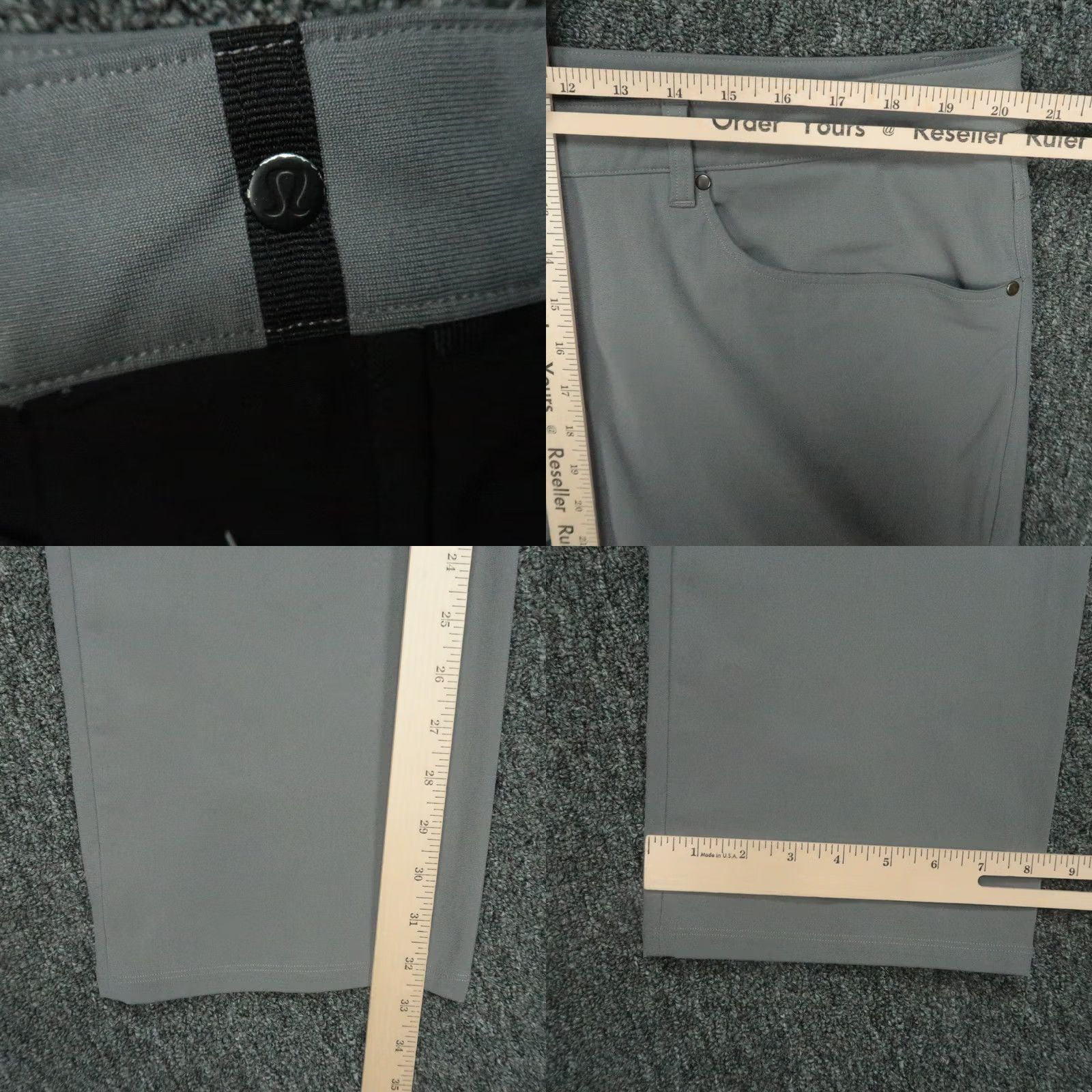 Lululemon Lululemon Pants Mens 40x33 ABC Classic Fit Gray 5 Pocket Warpstreme Trouser Shirt? Size US 40 / EU 56 - 8 Thumbnail