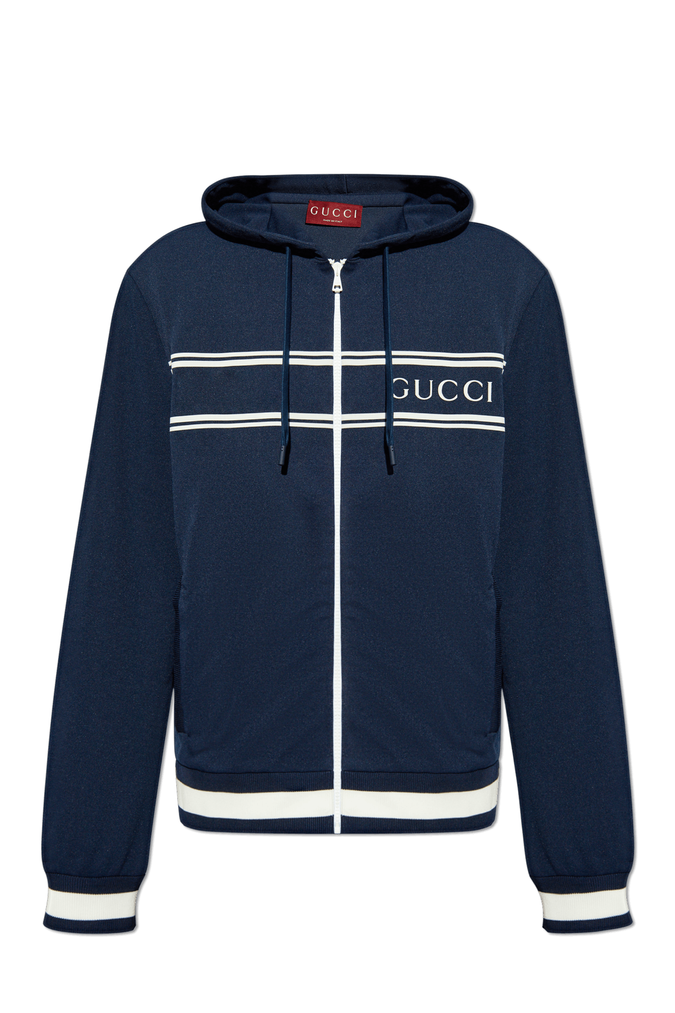 Gucci o1la5ras0426 Technical Jersey Hooded Sweatshirt in Navy Blue Size US XS / EU 42 / 0 - 1 Thumbnail