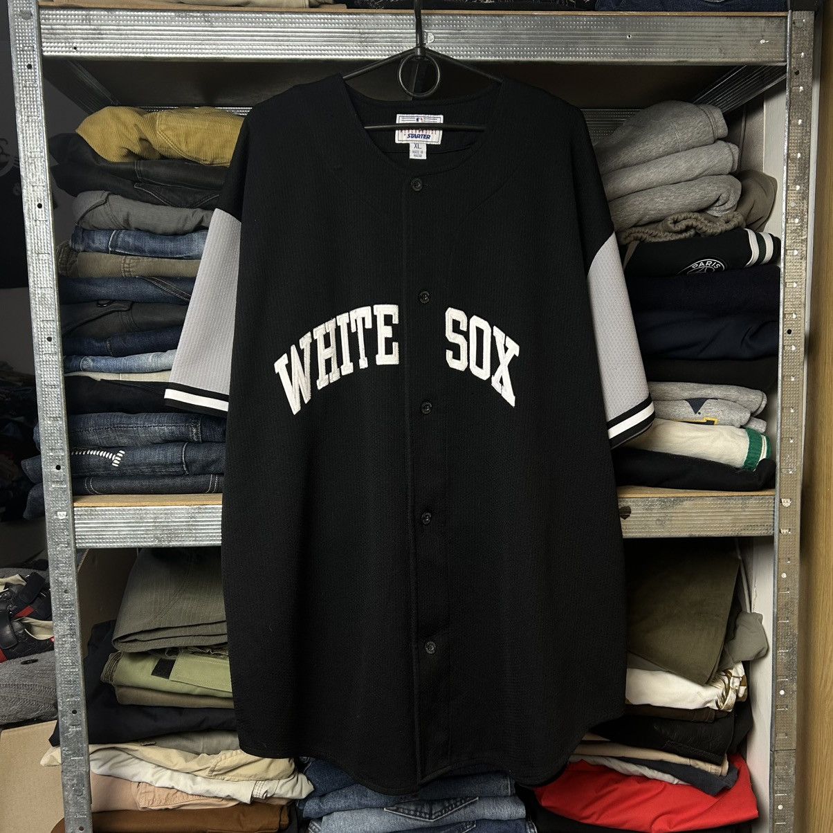 Starter Vintage Starter White Sox Baseball button jersey size XL Size US XL / EU 56 / 4 - 1 Thumbnail