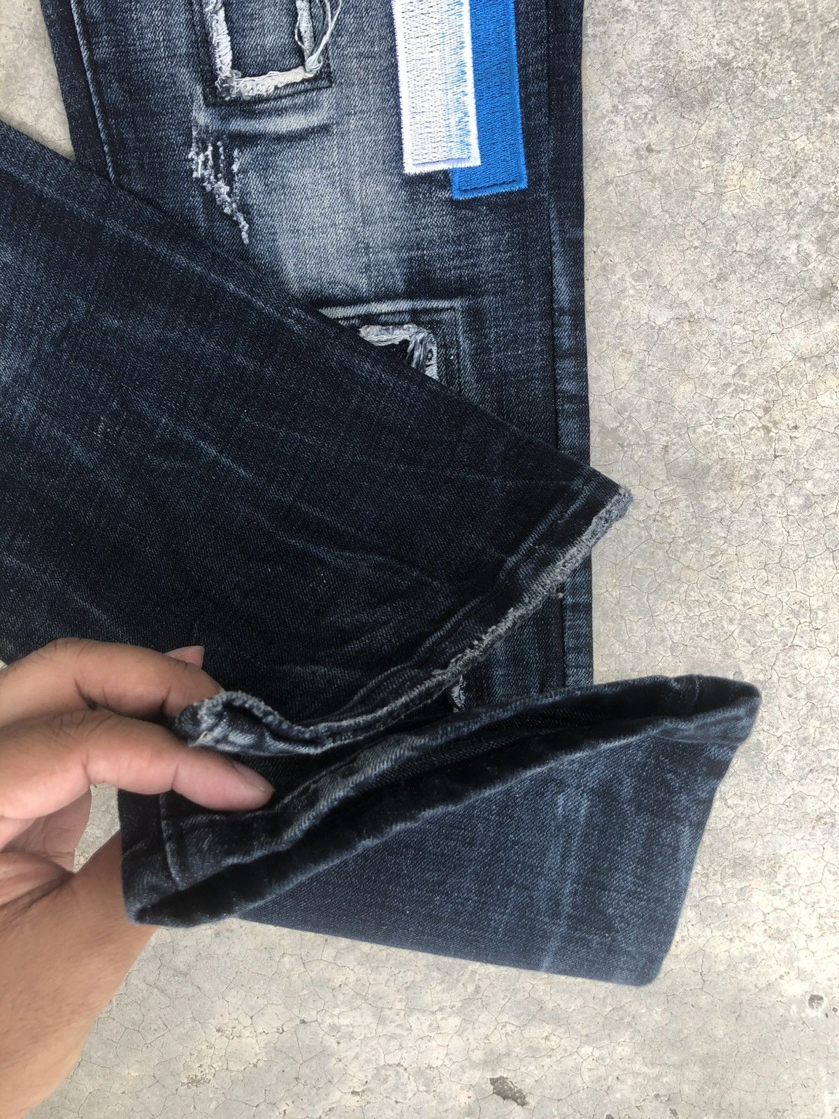 Who Decides War Sosoo Patchwork Jeans Distressed Jeans Size US 32 / EU 48 - 13 Thumbnail