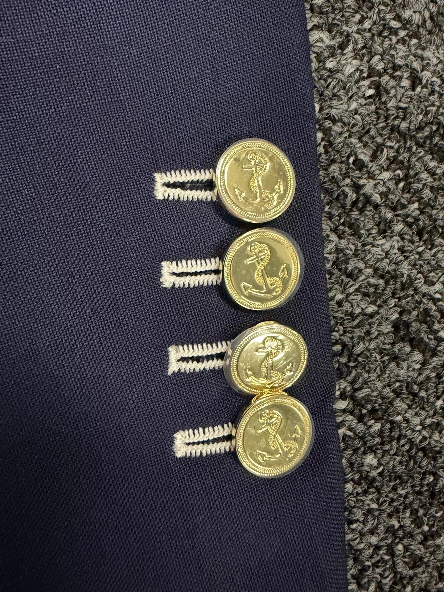 Thom Browne Thom Browne Men's Navy Gold Button Suit Size4 Rare Size US XL / EU 56 / 4 - 5 Thumbnail
