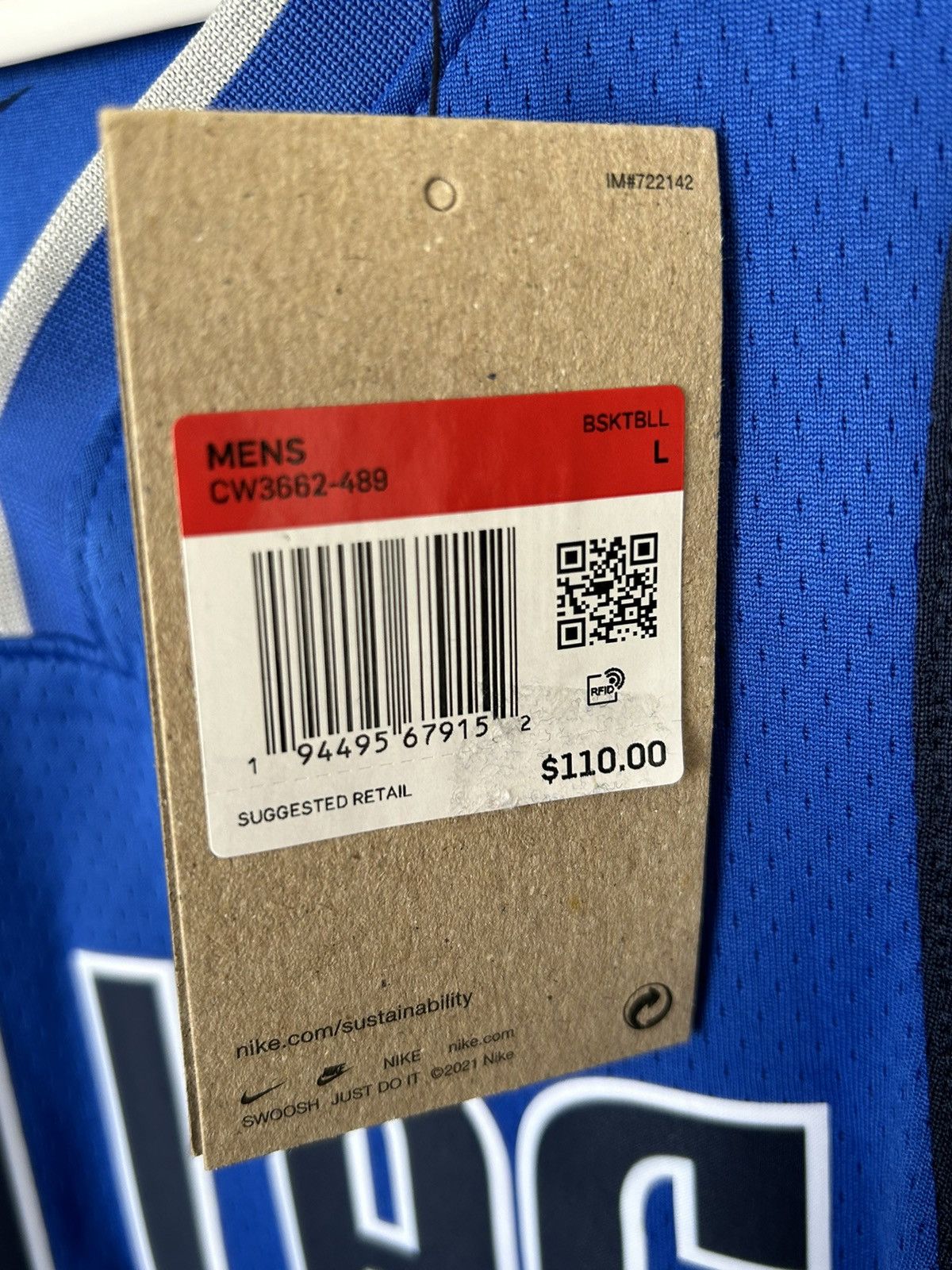 Nike Nike Dallas Mavericks Luka Doncic NBA Swingman Jersey! Size US L / EU 52-54 / 3 - 5 Thumbnail