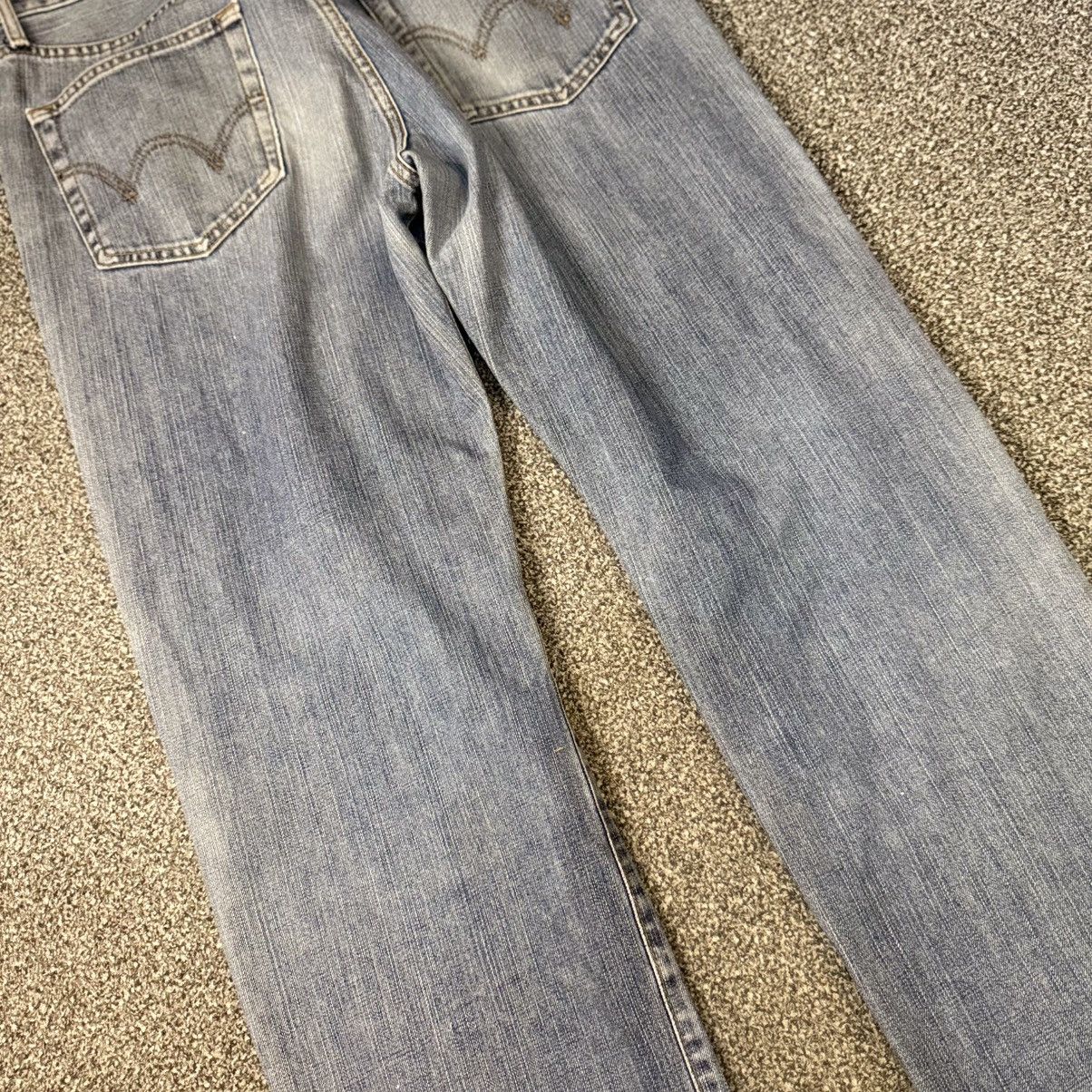 Japanese Brand 🔥🇯🇵 Vintage 90s Distressed Archival Edwin 503 Regular Jeans Size US 34 / EU 50 - 8 Thumbnail