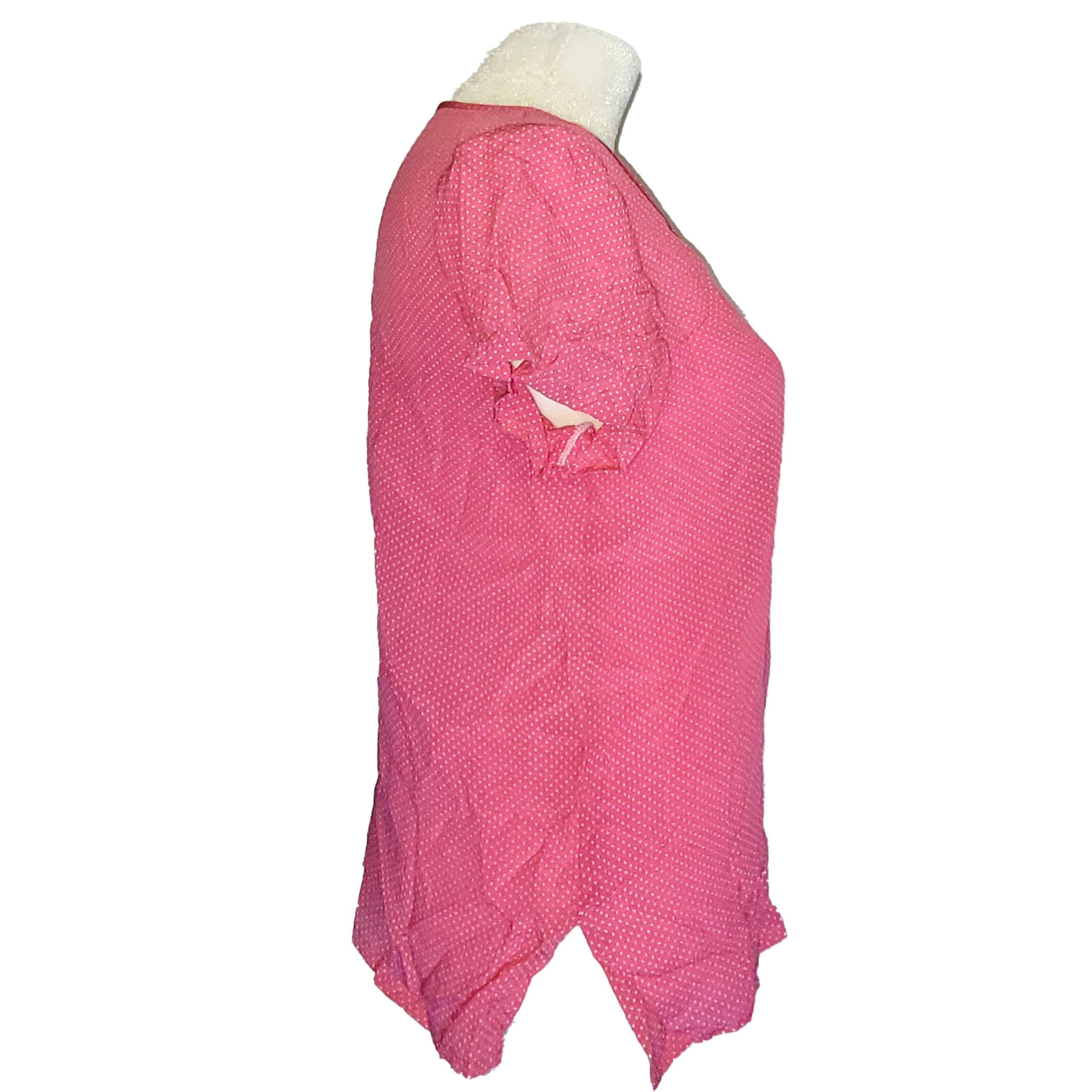 Other Women's 100% Silk Short Sleeve Top T-Shirt SAE334 Size S / US 4 / IT 40 - 4 Thumbnail