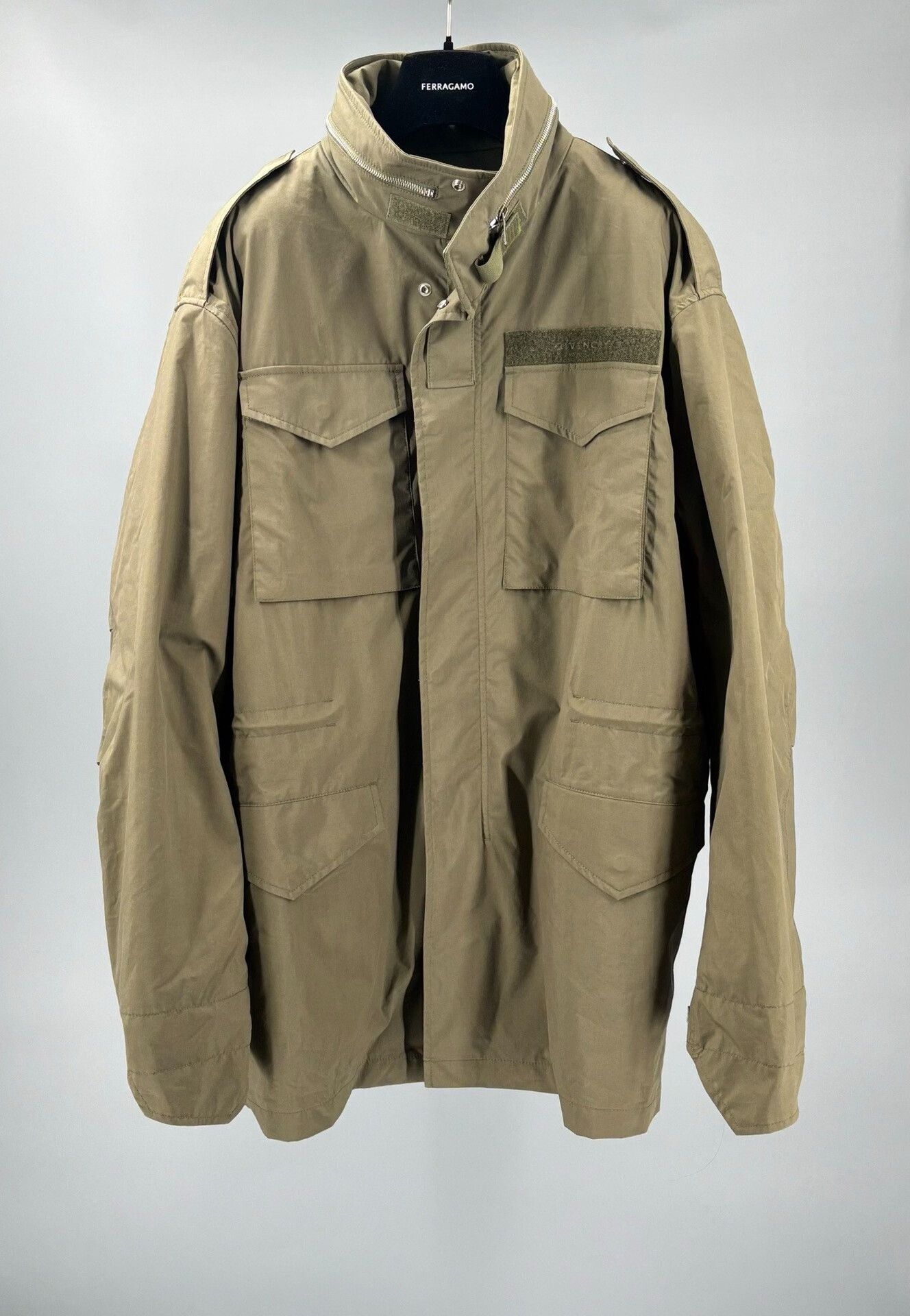 givenchy men's m65 military jacket in green