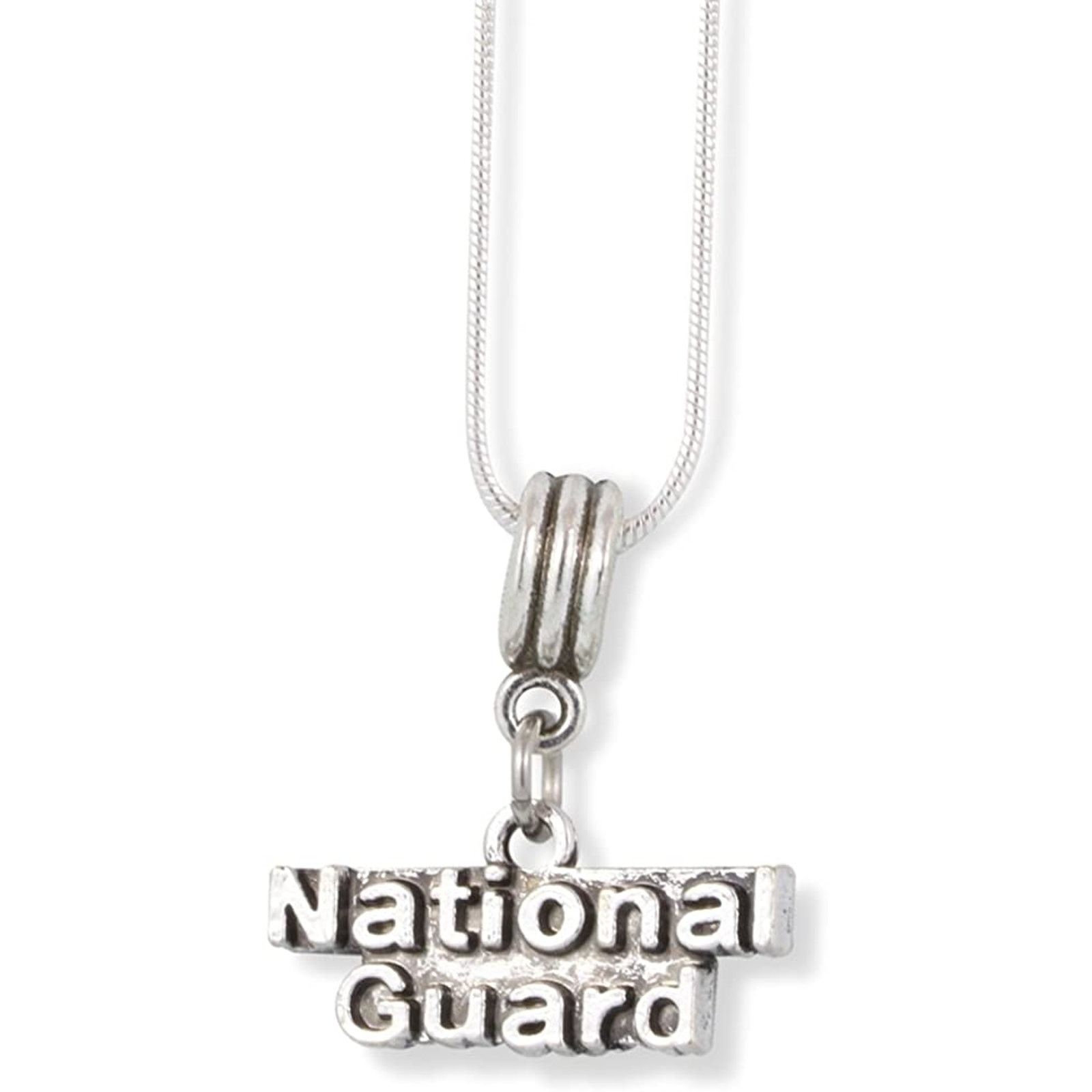 & Other Stories National Guard Text Charm Snake Chain Necklace Size ONE SIZE - 1 Thumbnail