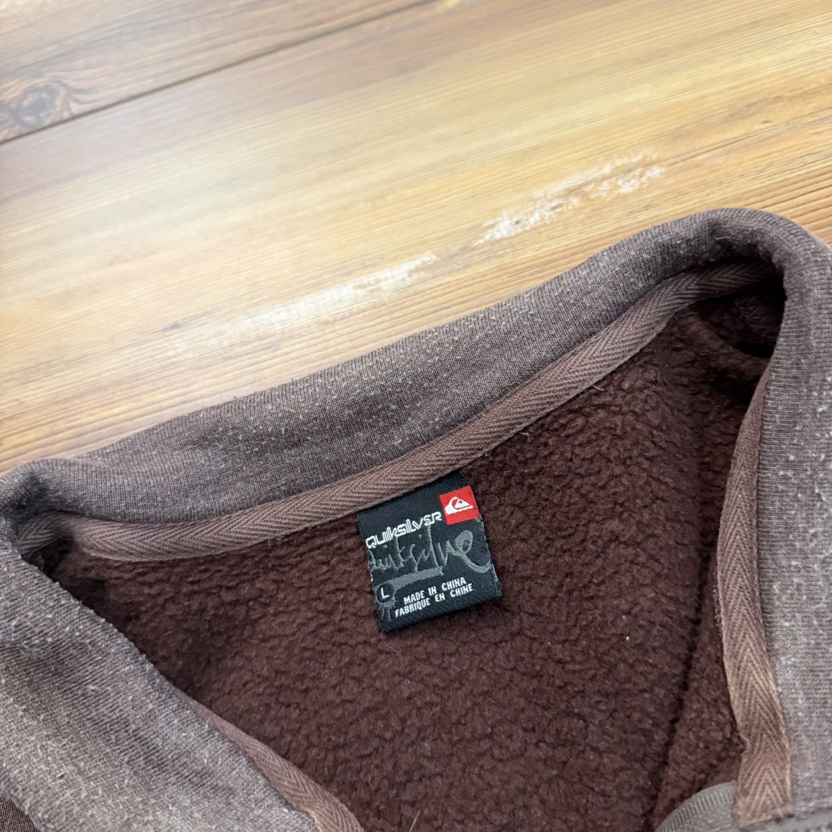 Other Vintage Brown Quiksilver Zip Up Surf Sweatshirt Size US L / EU 52-54 / 3 - 3 Thumbnail