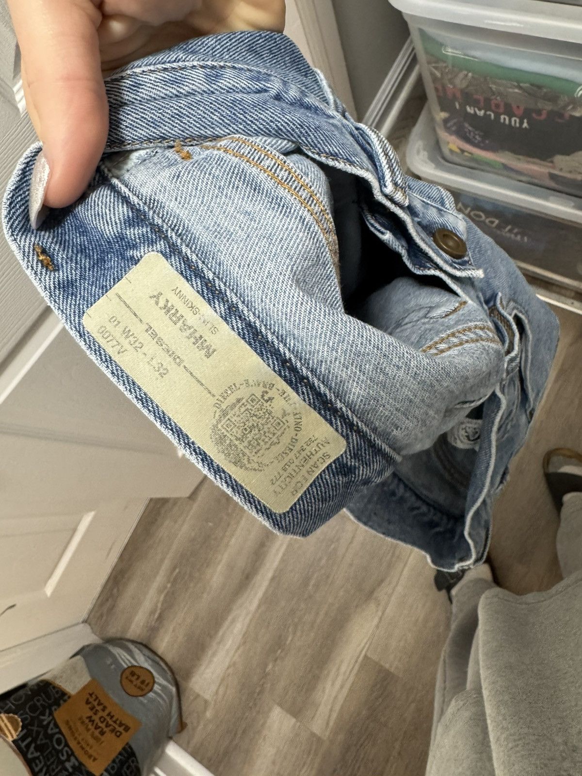 Diesel Diesel Jeans Mharky Slim Skinny Bleached Custom Split Denim Size US 32 / EU 48 - 7 Thumbnail