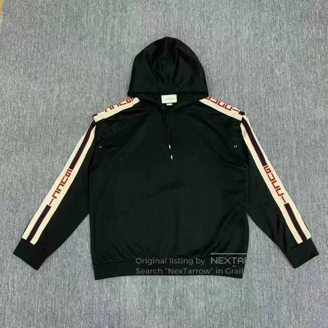 Gucci gucci black logo detachable hoodie sweatshirt. Size US L / EU 52-54 / 3 - 1 Thumbnail