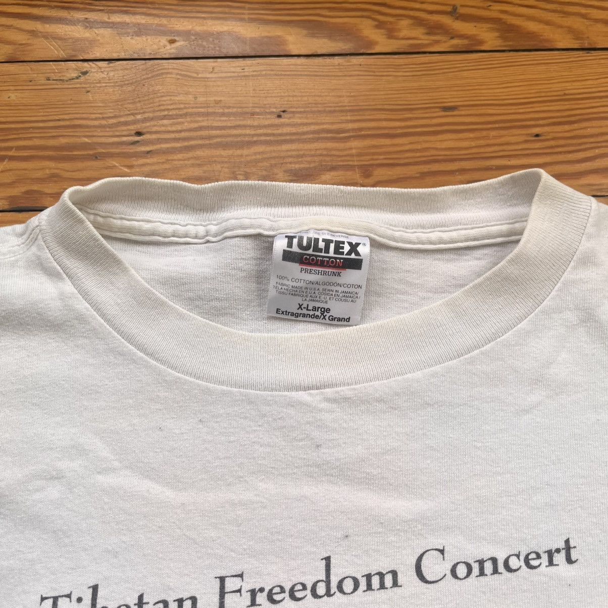 Band Tees 1996 Rage Against Smashing Red Hot Tibetan Concert Shirt Size US XL / EU 56 / 4 - 5 Thumbnail