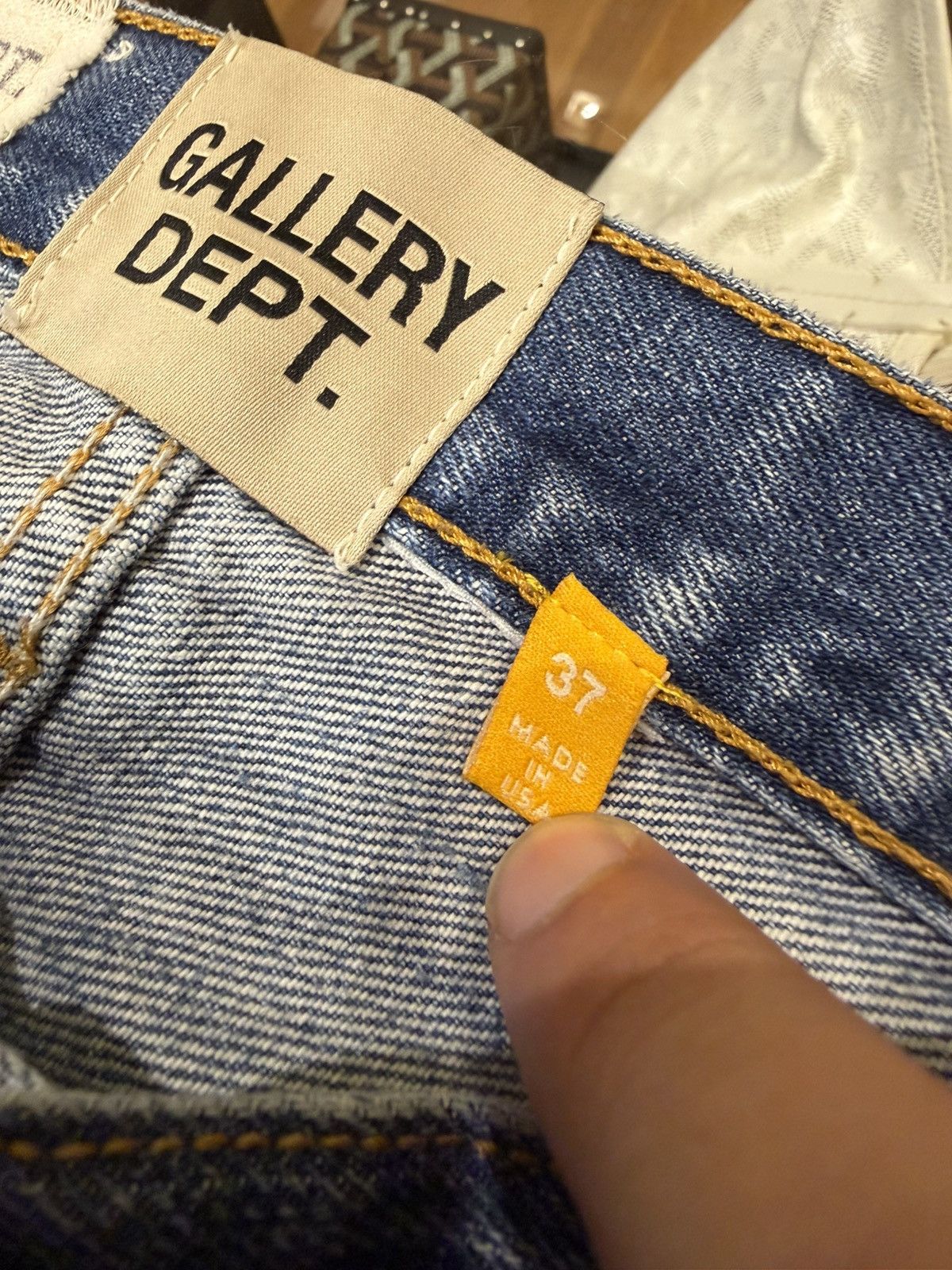 Gallery Dept. Gallery Dept Straight Leg Painted Denim Jeans Size US 37 - 3 Thumbnail