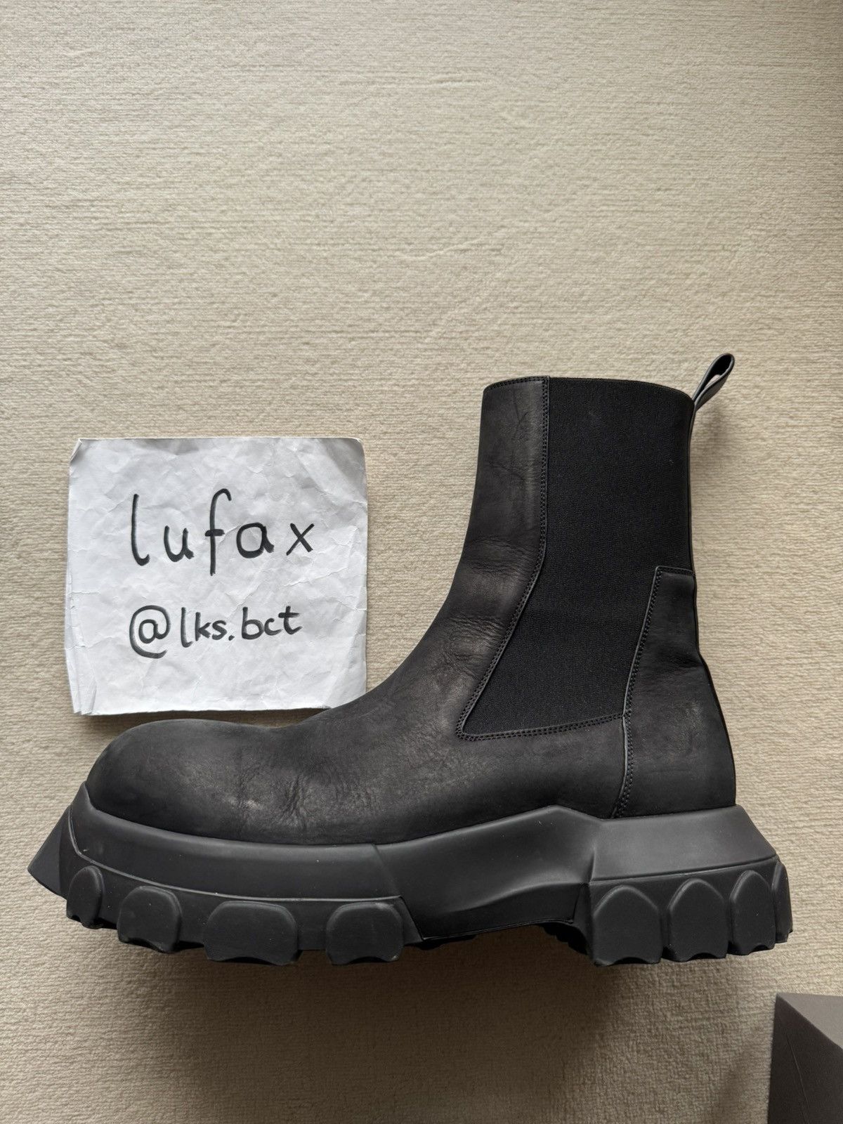 Rick Owens FW24 POTERVILLE BEATLE BOZO TRACTOR BOOTS SIZE 44 Size US 11 / EU 44 - 8 Thumbnail