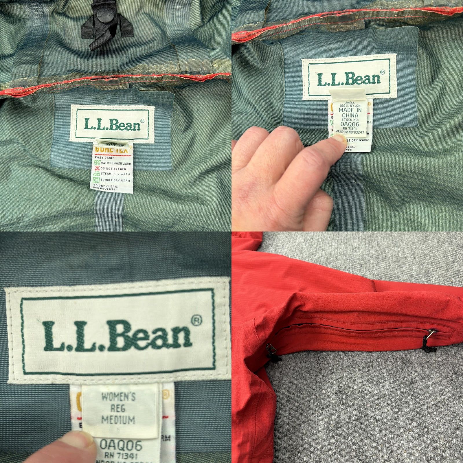 Vintage VINTAGE LL Bean All Conditions Jacket Womens Medium Hooded Waterproof Rain Coat Outdoor Size M / US 6-8 / IT 42-44 - 9 Thumbnail