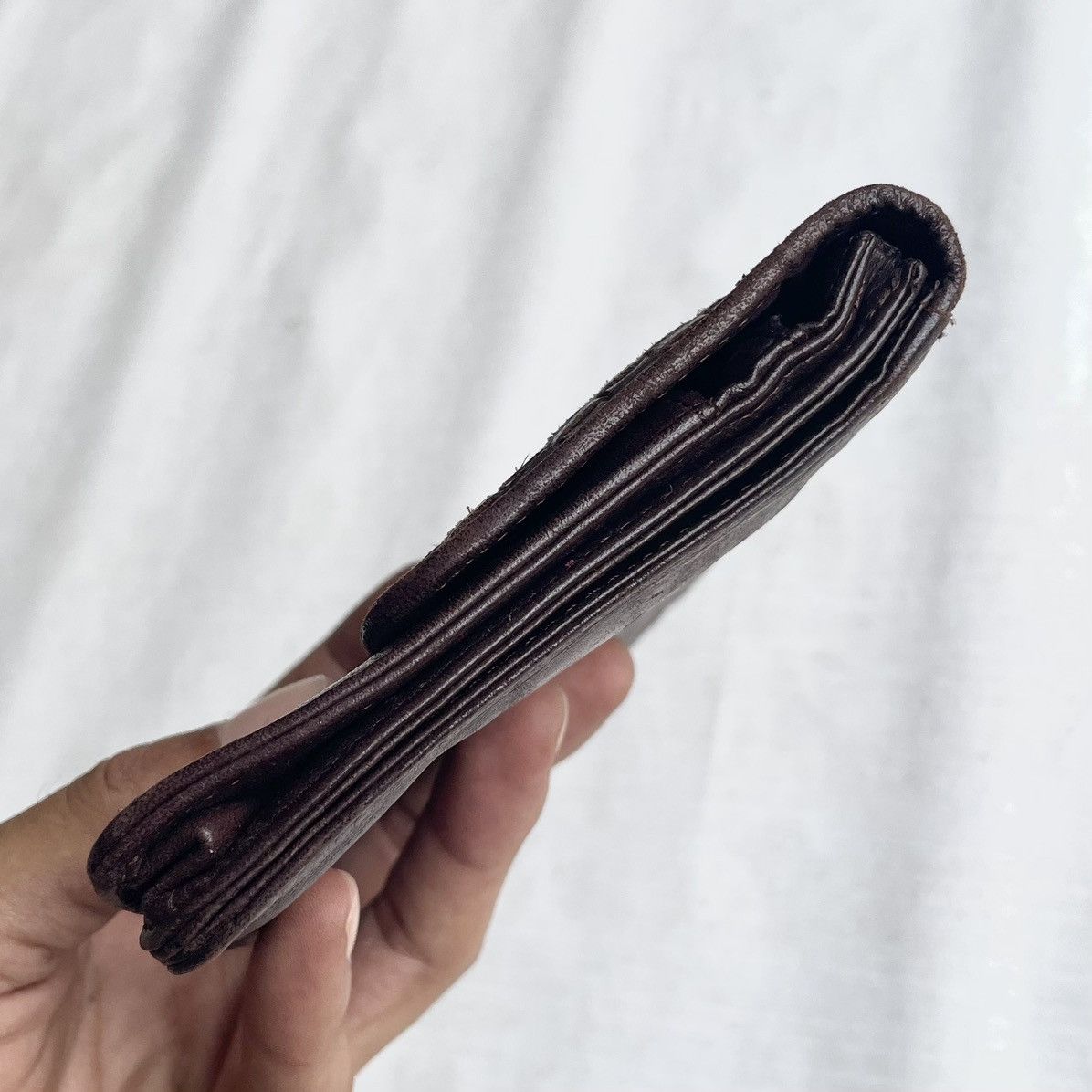 Leather × Other Dark Brown Leather Zipper Long Wallet/Purse Size ONE SIZE - 5 Thumbnail