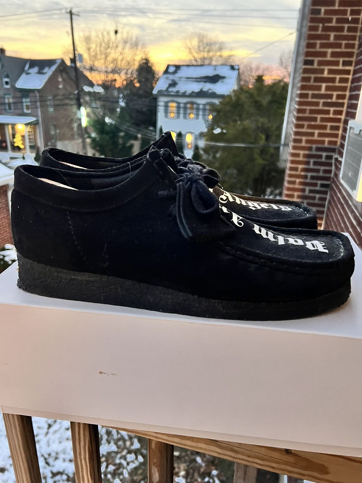 Clarks × Palm Angels Clarks Palm Angels Suede Wallabees Black Boots Size 13 Size US 13 / EU 46 - 7 Thumbnail