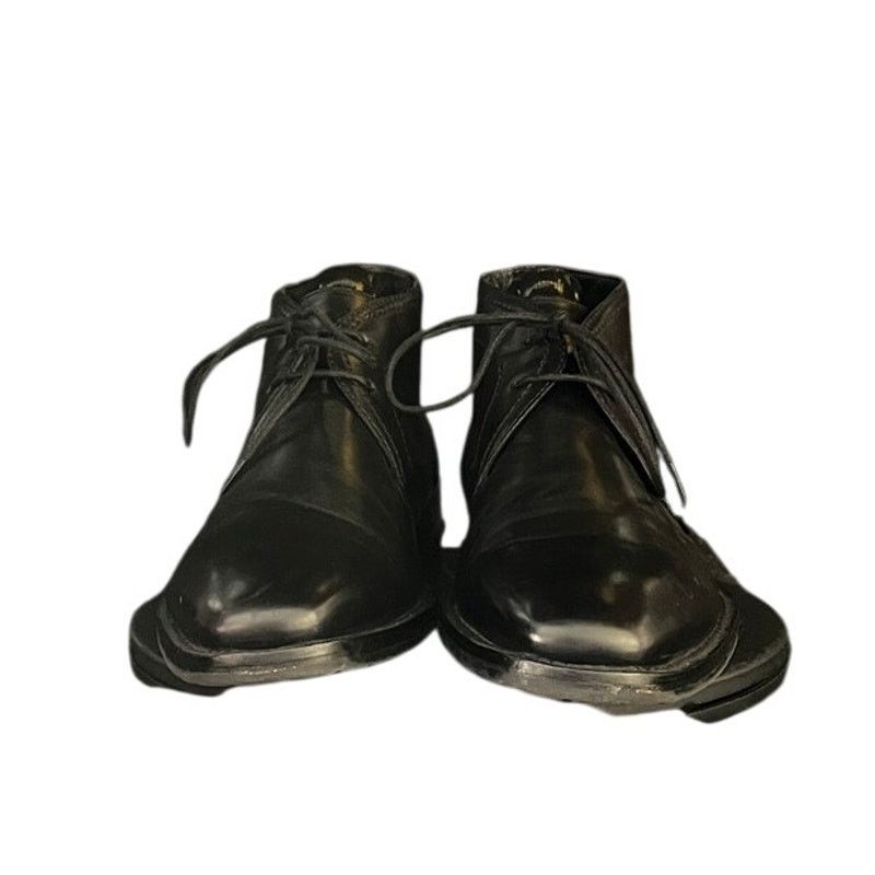 Hugo Boss HUGO BOSS Chukka Black Leather Lace Up Desert Boots US 8.5 Size US 8.5 / EU 41-42 - 5 Thumbnail
