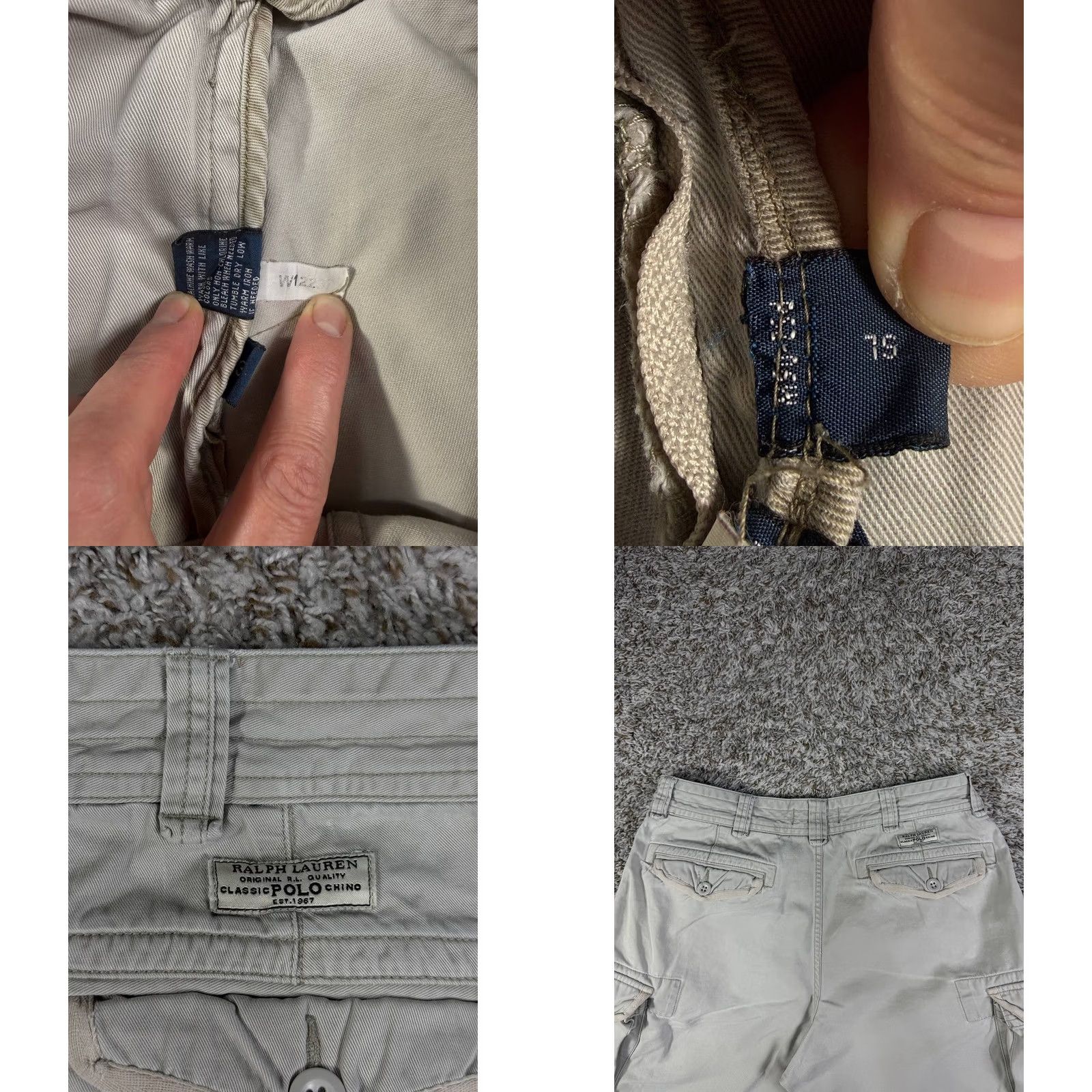 Polo Ralph Lauren Polo Ralph Lauren Classic Chino Cargo Shorts Light Gray Size 35 Men Size US S / EU 44-46 / 1 - 9 Thumbnail