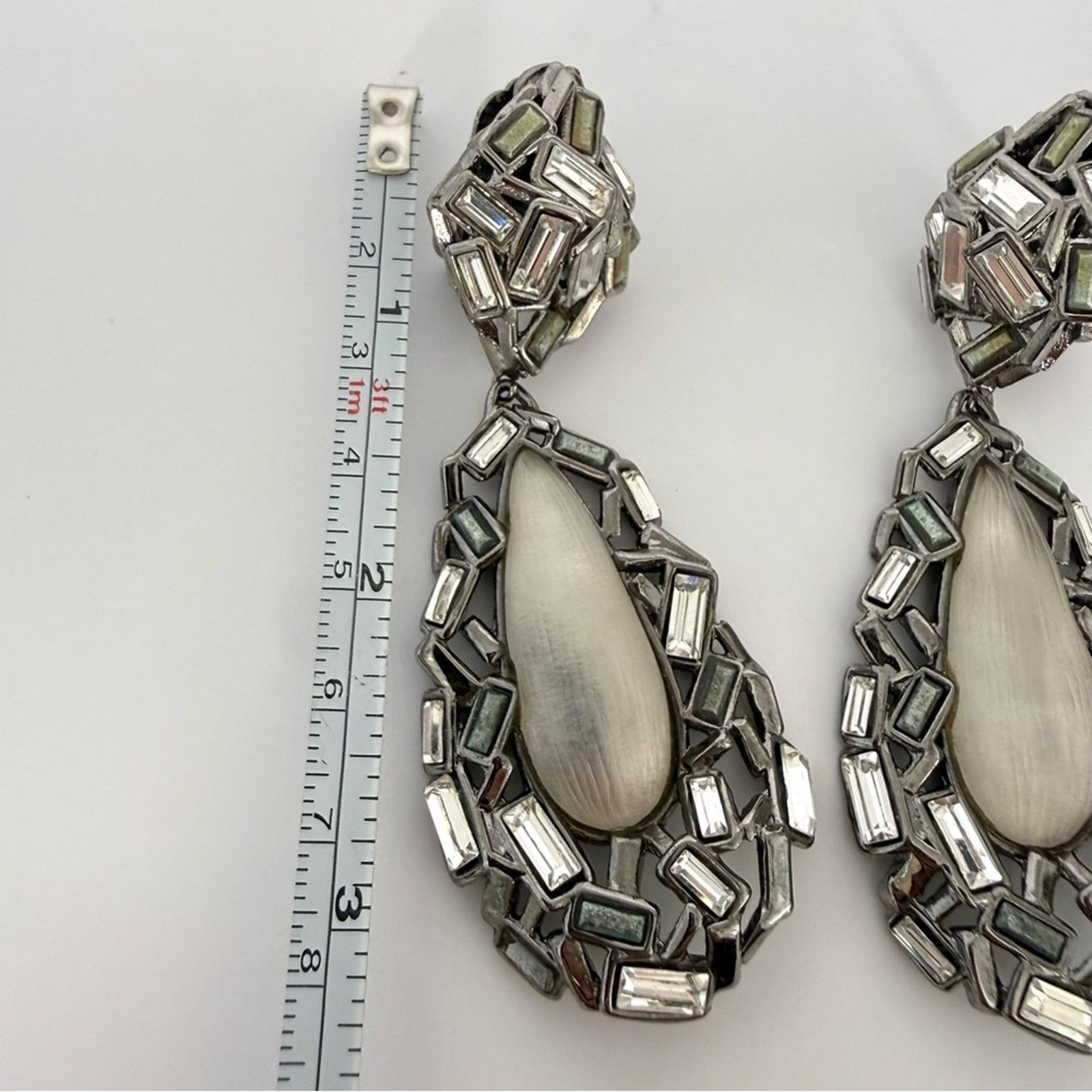 Alexis Bittar Alexis Bittar Lucite and Crystal non pierced ear clips Size ONE SIZE - 6 Thumbnail