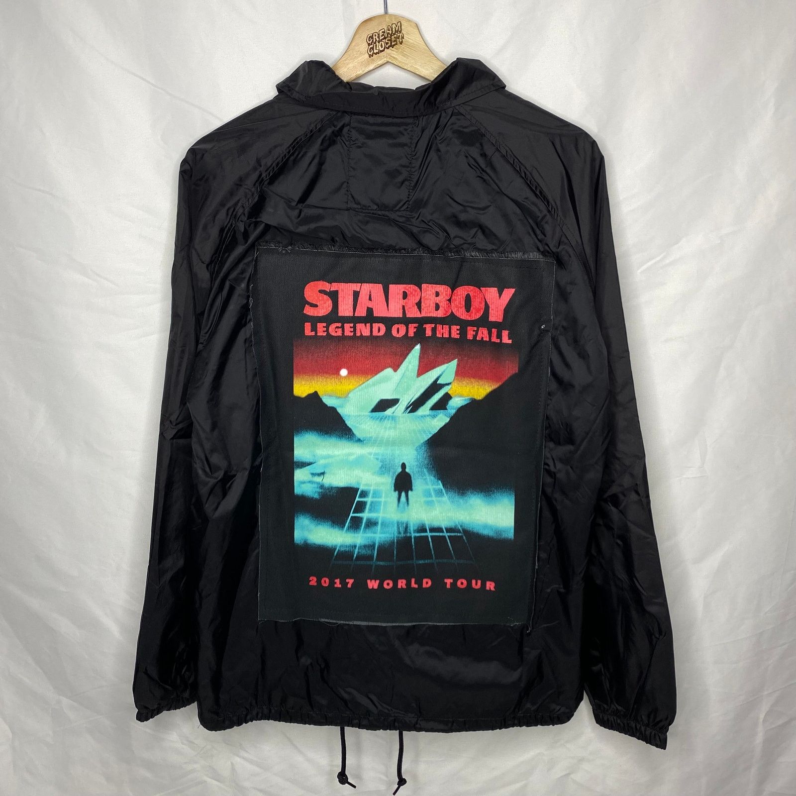 The Weeknd XO BBTM Beauty Behind the Madness Tour Merch Coach outlet Jacket in Camo L