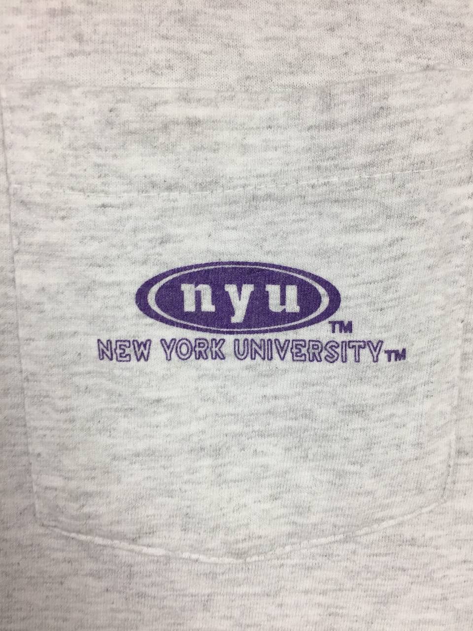 Vintage Vtg 90s MV Sport NYU New York University Pocket Tee Size US M / EU 48-50 / 2 - 4 Thumbnail