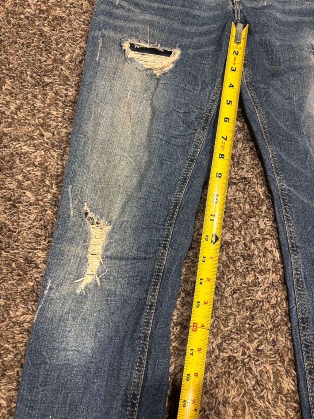Silver Jeans Co. Silver Jeans Women's Sam Distressed Straight Jeans Size 26" / US 2 / IT 38 - 5 Thumbnail