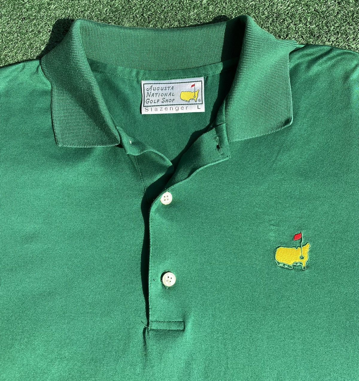 The Masters VTG 90’s Masters Augusta National Slazenger Golf Green Polo Size US L / EU 52-54 / 3 - 2 Thumbnail