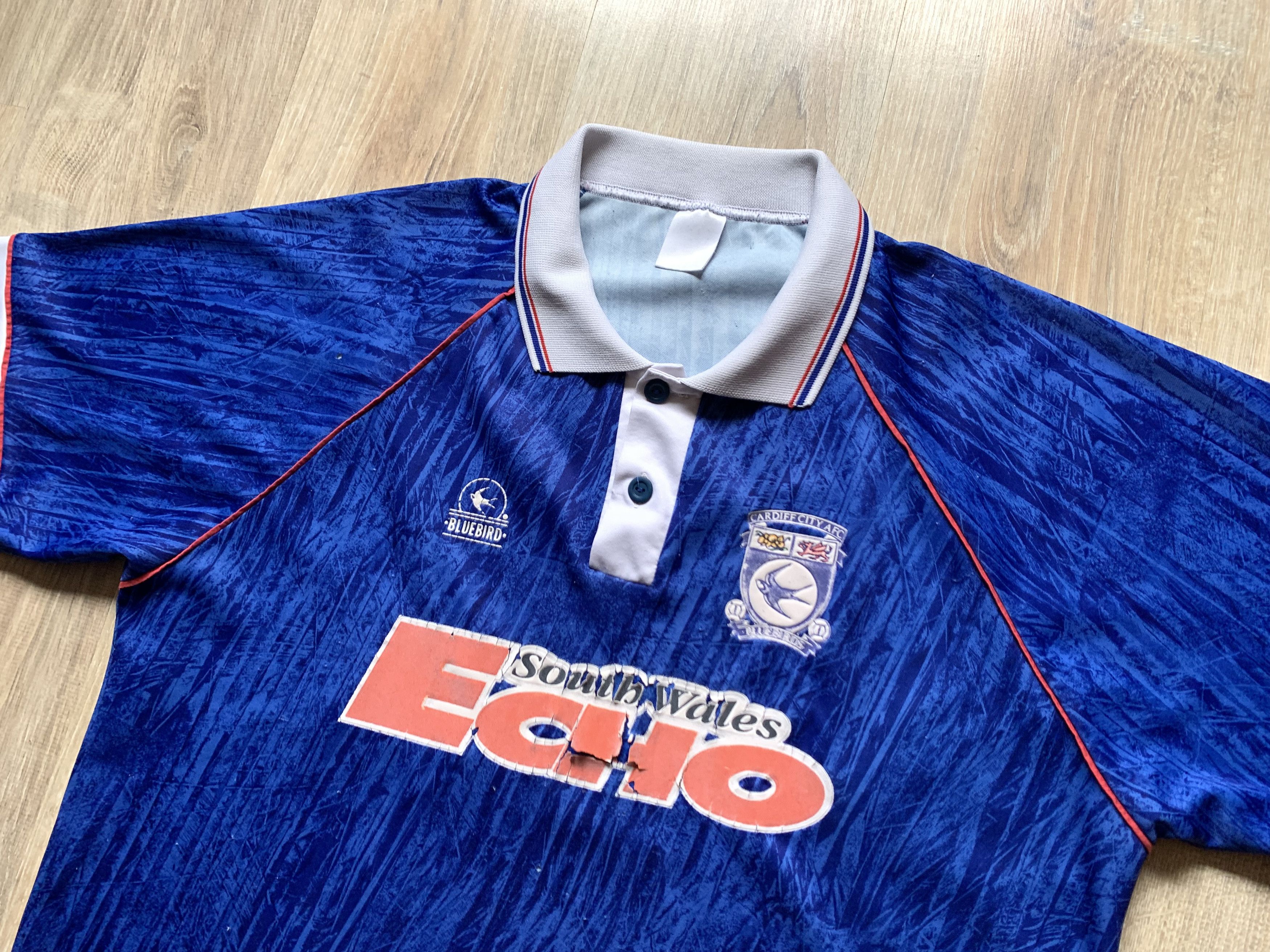 Vintage Very Rare Bluebirds Cardiff City Jersey 1992-1994 Size US M / EU 48-50 / 2 - 4 Thumbnail
