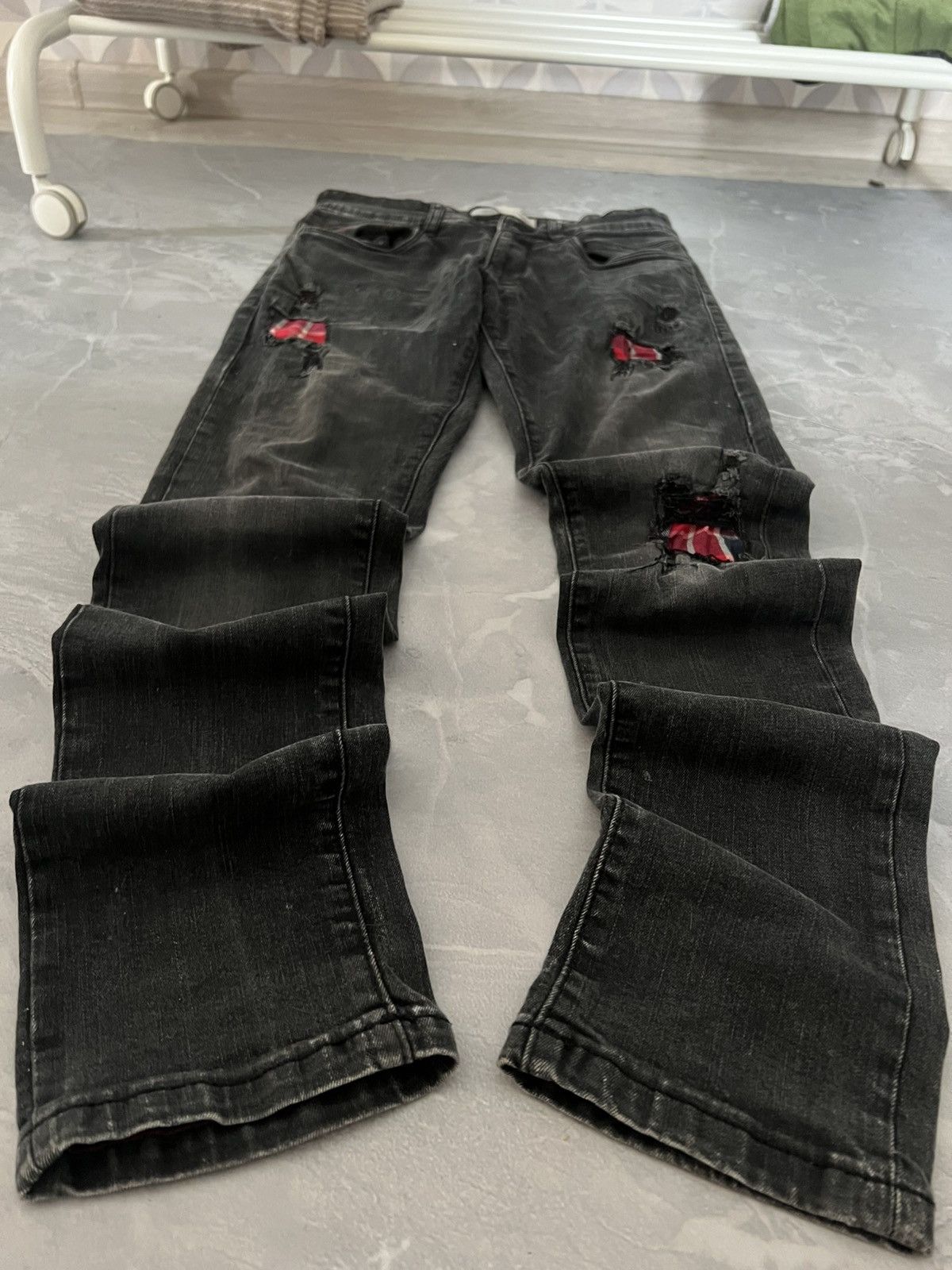 Japanese Brand Nicolas Lee Heavy denim skirt pants | Grailed