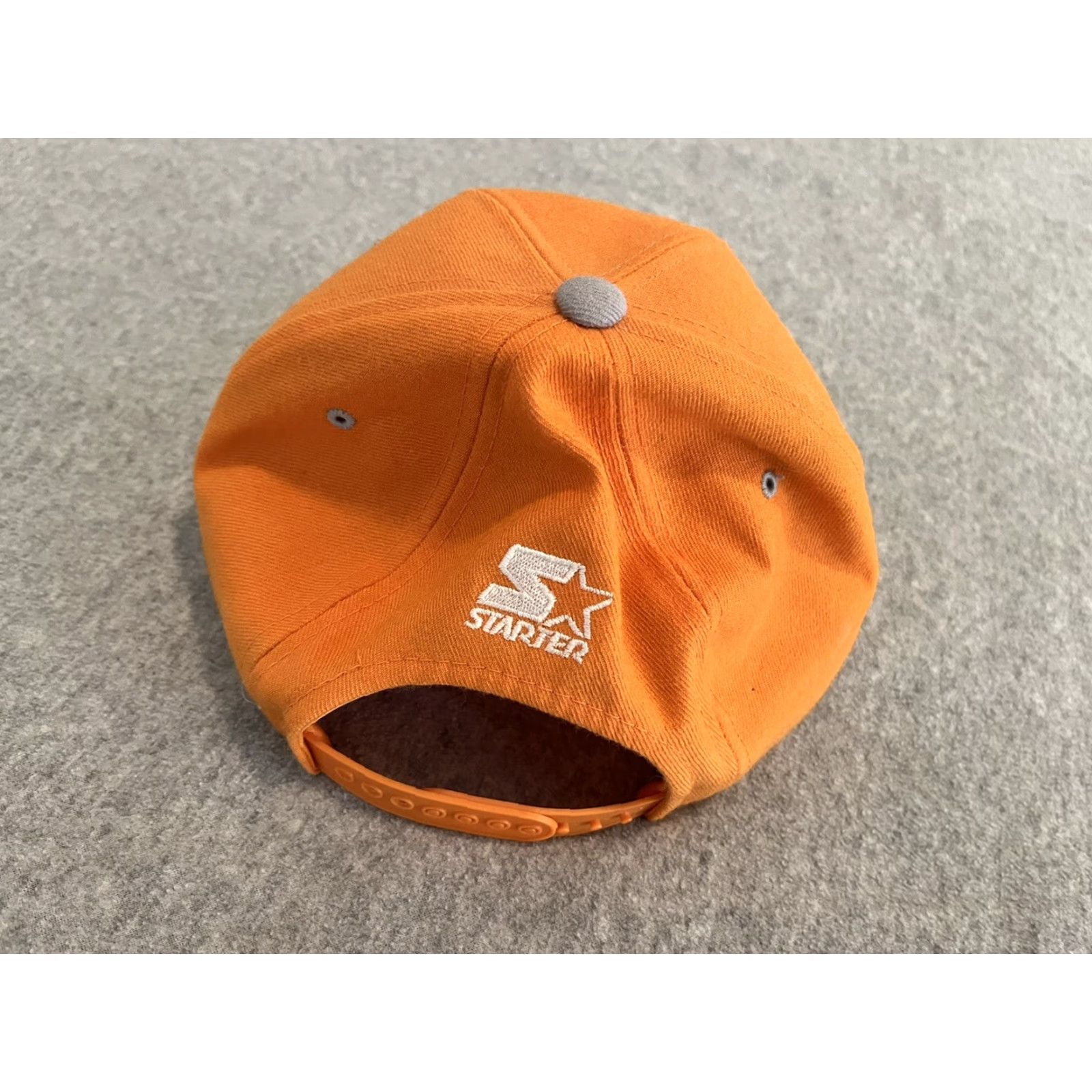 Starter VINTAGE Starter Tennessee Volunteers Hat Snapback Wool Tri Power Orange Men Adjustable Font The Natural Size ONE SIZE - 4 Thumbnail