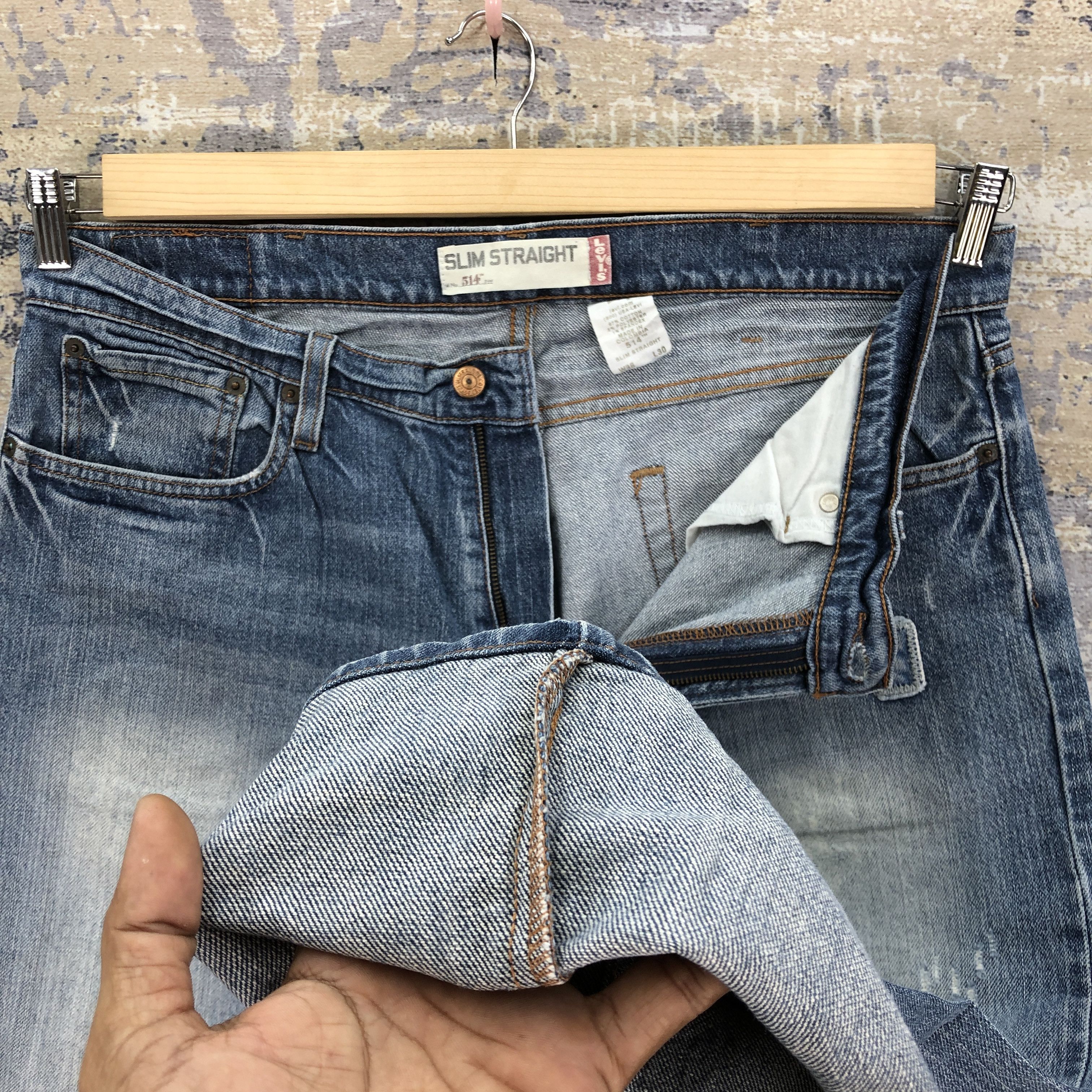 Levi's Vintage Distressed Levis 514 Jeans Levi's Light Wash Denim Size US 36 / EU 52 - 8 Thumbnail