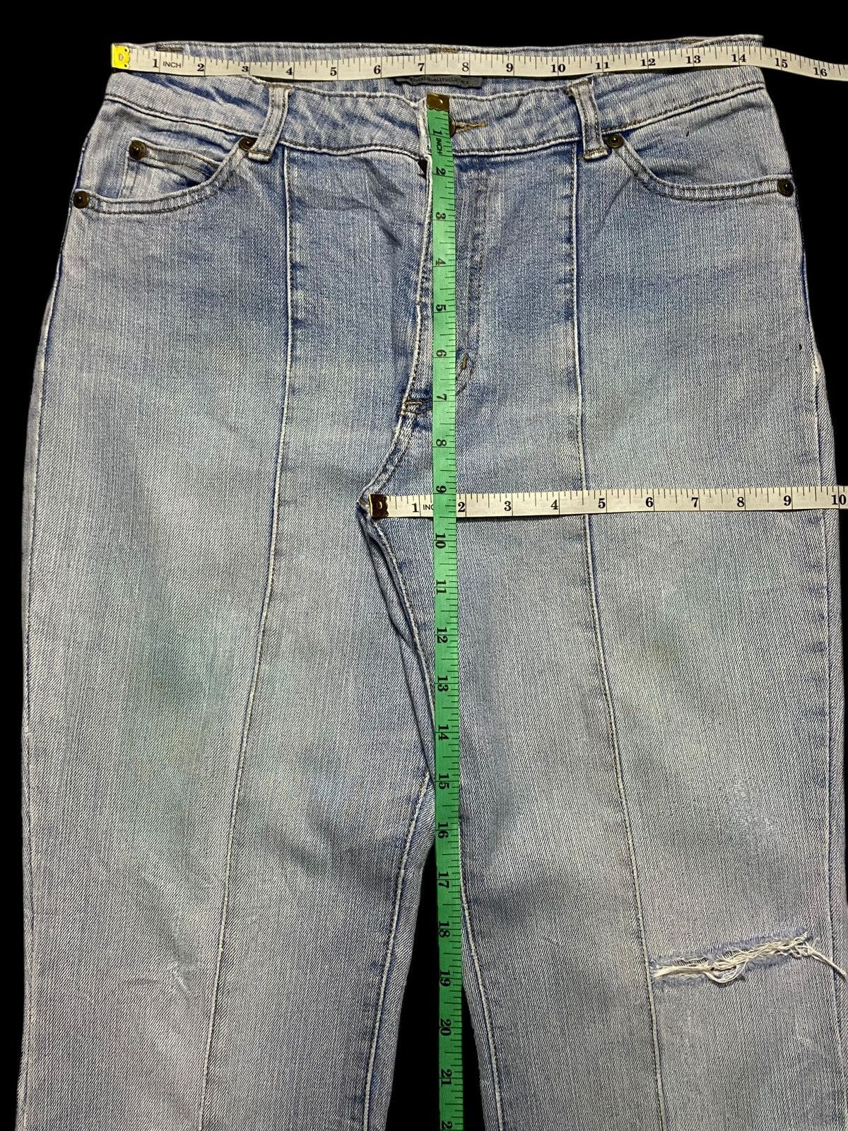 Japanese Brand Vintage Japanese Brand Theoria Distressed Flare Jeans Size US 29 - 12 Thumbnail