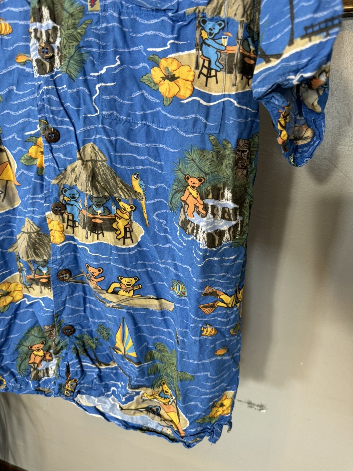 Grateful Dead × Vintage Vintage Grateful Dead Hawaiian Shirt Size US S / EU 44-46 / 1 - 7 Thumbnail
