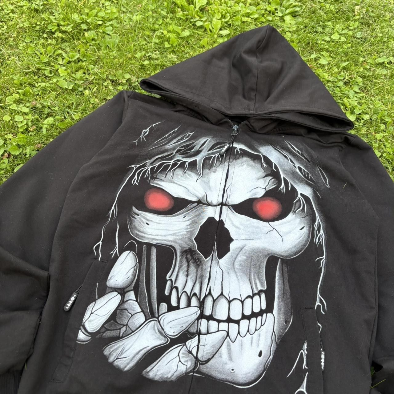Japanese Brand affliction style gothic skull zip up hoodie Size US S / EU 44-46 / 1 - 3 Thumbnail