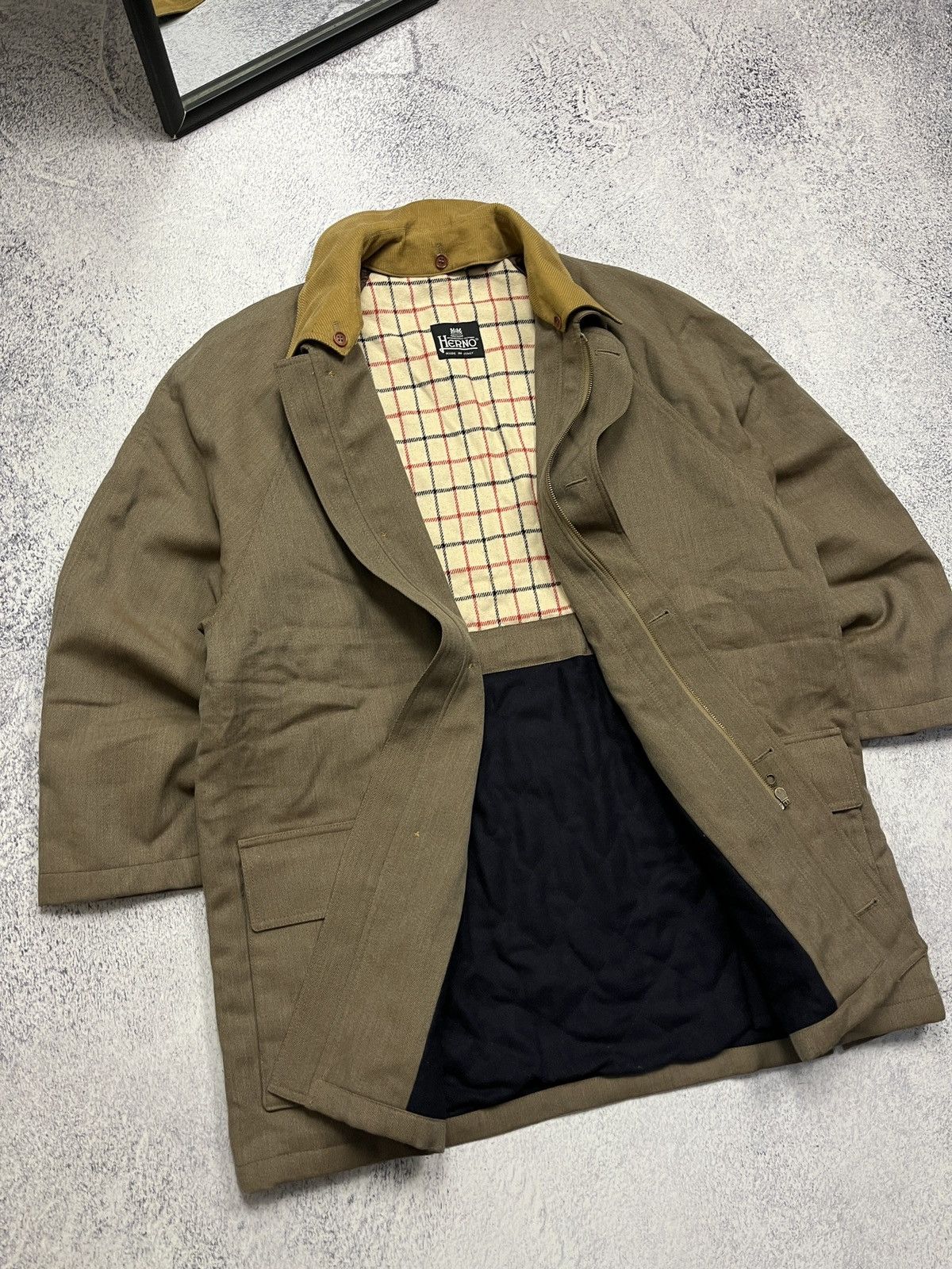 Herno Vintage 90’s Herno Laine Wool Coat Zip Jacket Size US L / EU 52-54 / 3 - 8 Thumbnail