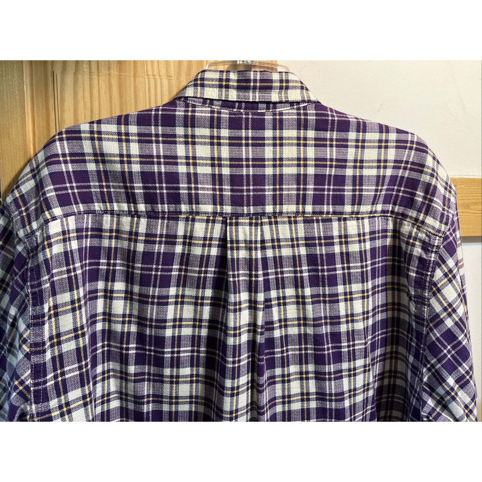 Eddie Bauer Eddie Bauer Vintage Men’s Medium Purple Plaid Cotton Shirt Size US M / EU 48-50 / 2 - 8 Thumbnail