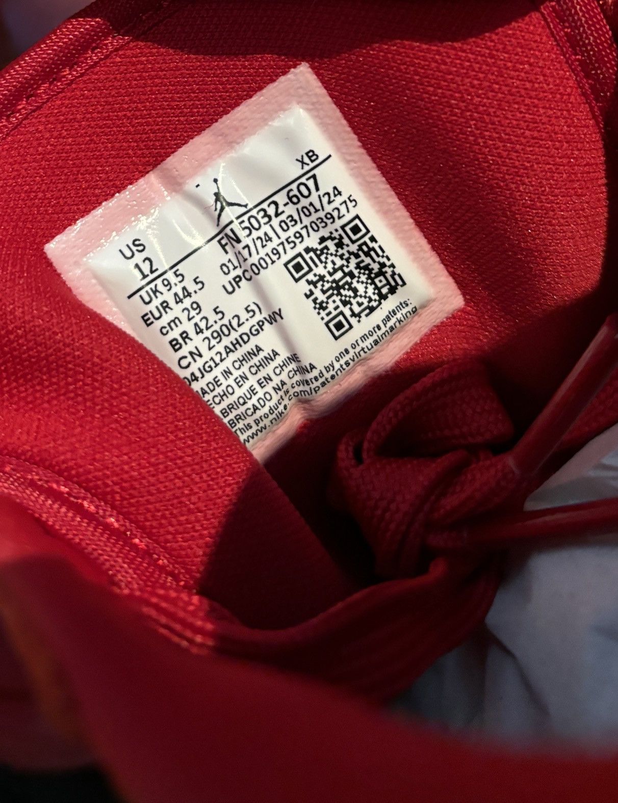 Jordan Brand × Nike Jordan 1 Low Method of Make Gym Red Metallic Gold Size US 10.5 / EU 43-44 - 7 Thumbnail