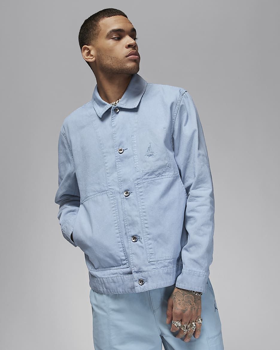 Jordan Brand Air Jordan Men's Essentials Chicago Workwear Jacket Blue Size US M / EU 48-50 / 2 - 1 Thumbnail