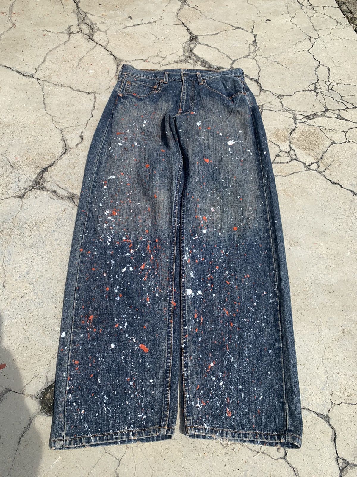 Vintage Levi's 669 Baggy Wide Leg Custom Paint Splatter 🔥