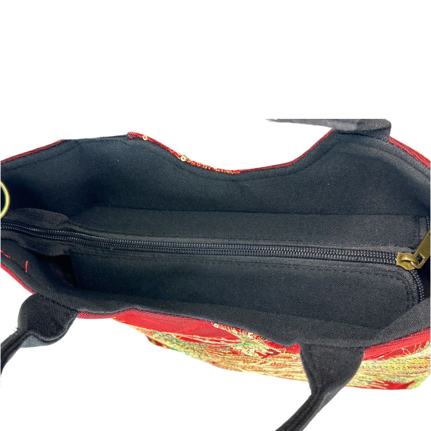Designer Crossbody/Double Handle Tote Handbag Embroidered & Beaded Ph Size ONE SIZE - 10 Thumbnail
